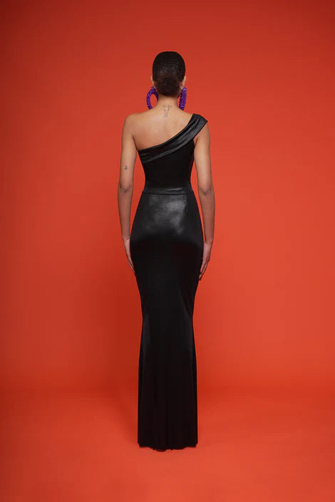 Essor Splendid Black Gown - Elegant Evening Dress for Prom, Wedding & Formal Events