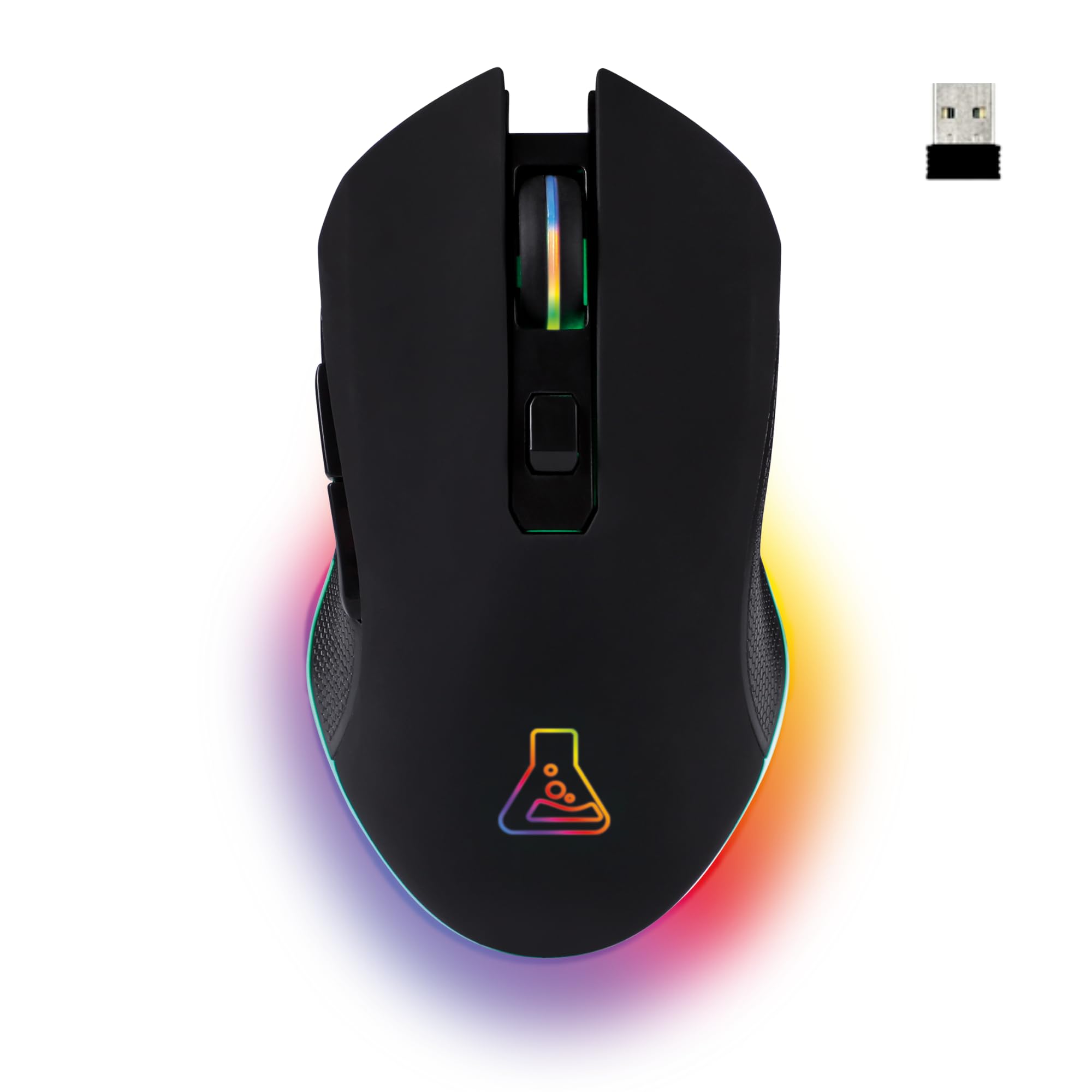 G Lab Kult Helium Wireless Gaming Mouse - Rechargeable 6400 DPI, RGB Backlit with 7 Colors, Wireless Gaming Mouse for PC, PS5, Xbox - Perfect for FPS, MOBA & Esports Gaming