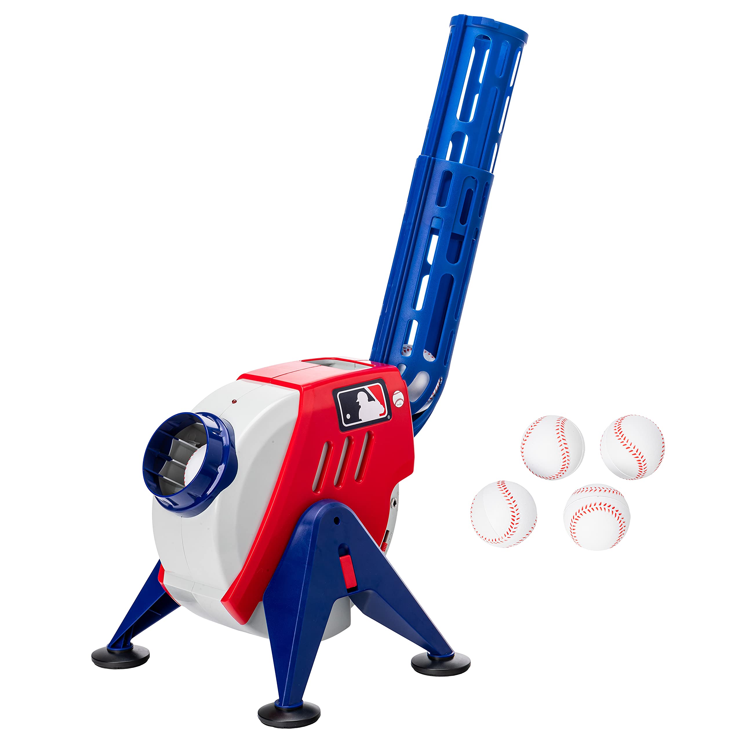 Franklin Sports Kids Pitching Machine - Adjustable Speed Baseball Trainer for Youth Batting Practice | MLB Power Pitcher | Perfect for Backyard, Little League & Home Training | Improve Hitting Skills for Baseball & Softball Players | Ideal for Solo Practice, Team Drills & Backyard Games