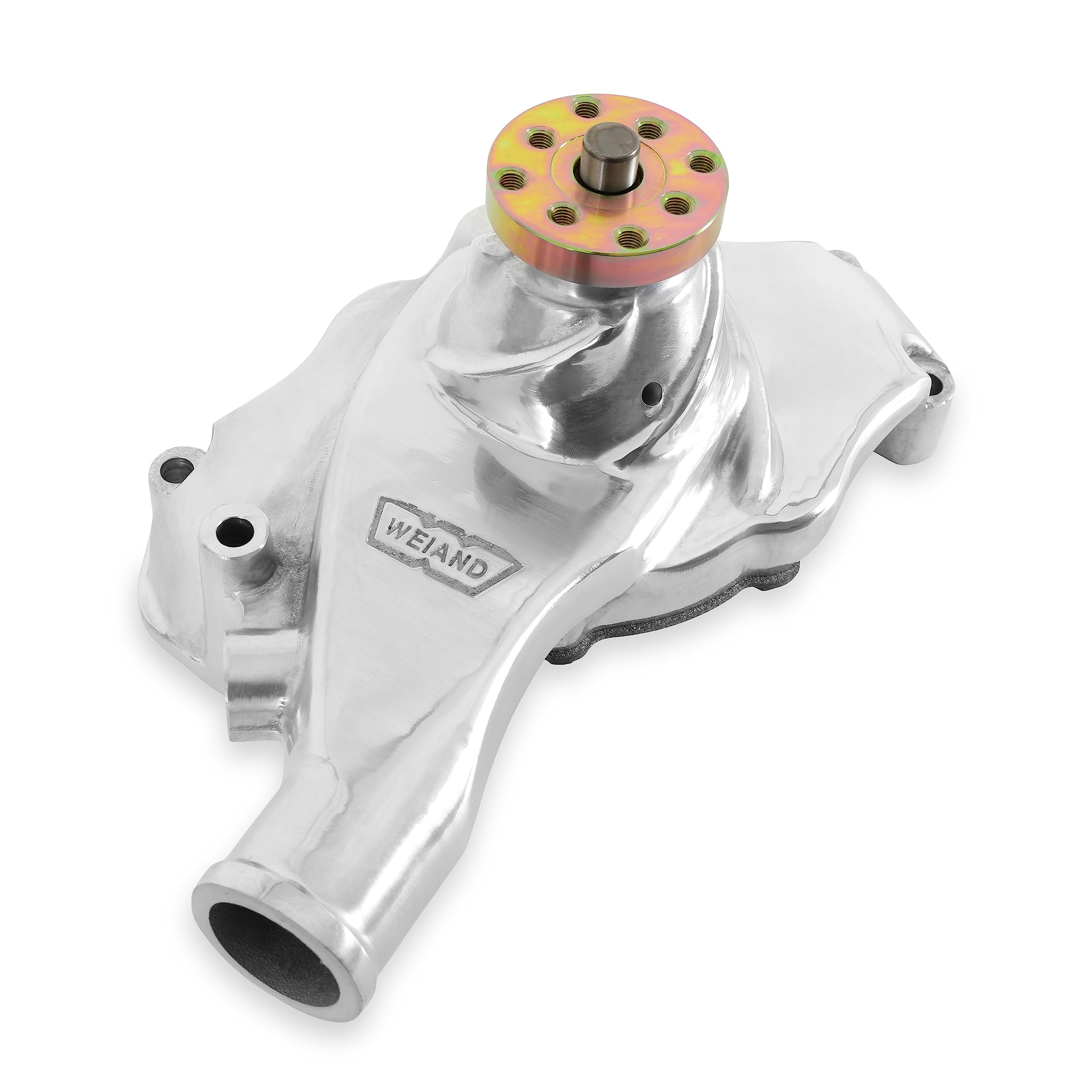 Weiand 9212P High Performance Water Pump - Aluminum Alloy, Heavy Duty Cooling for Chevy, Ford, Dodge - Perfect for Street Rods, Hot Rods & Racing Applications