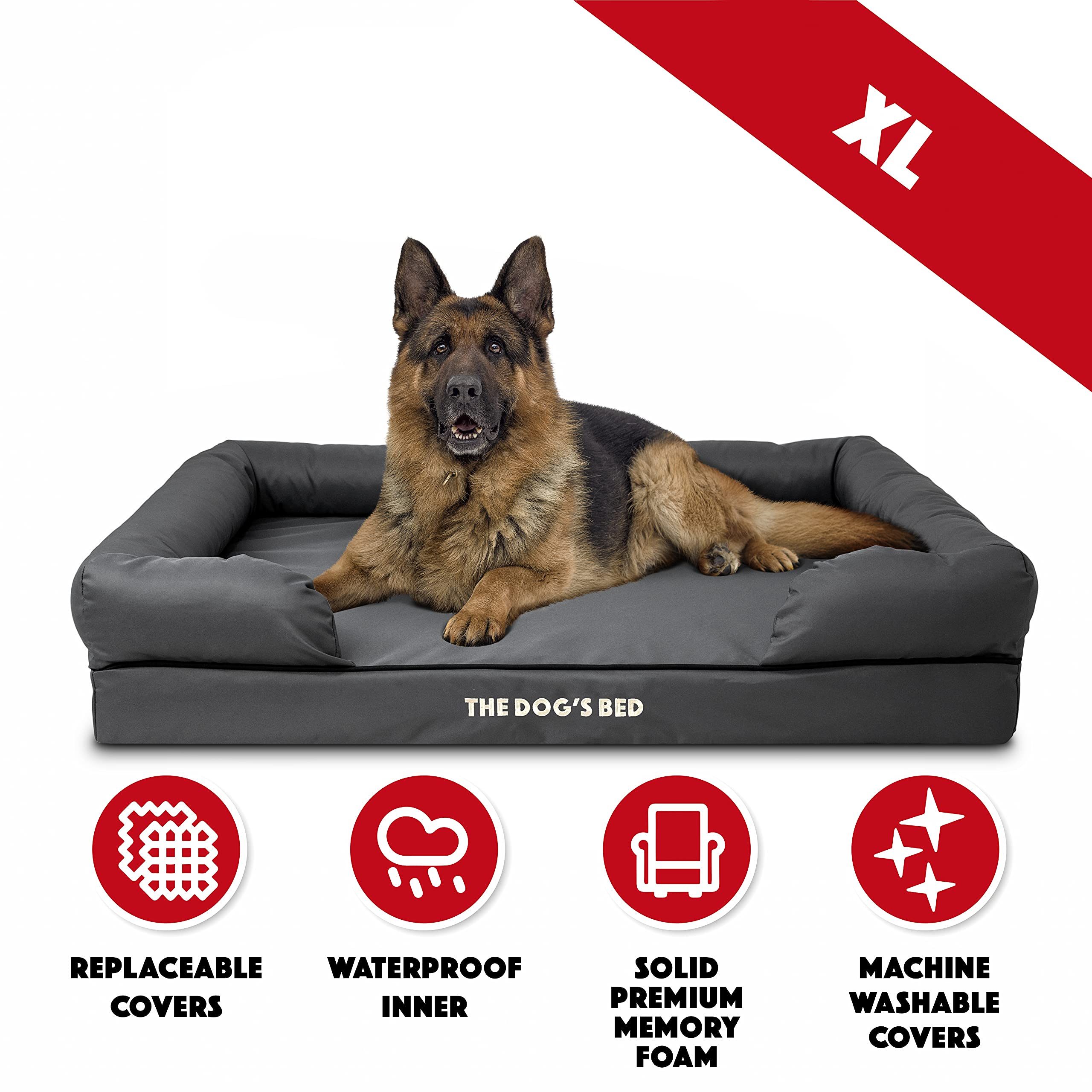 **Large Orthopedic Dog Bed for Big Dogs - 43.5