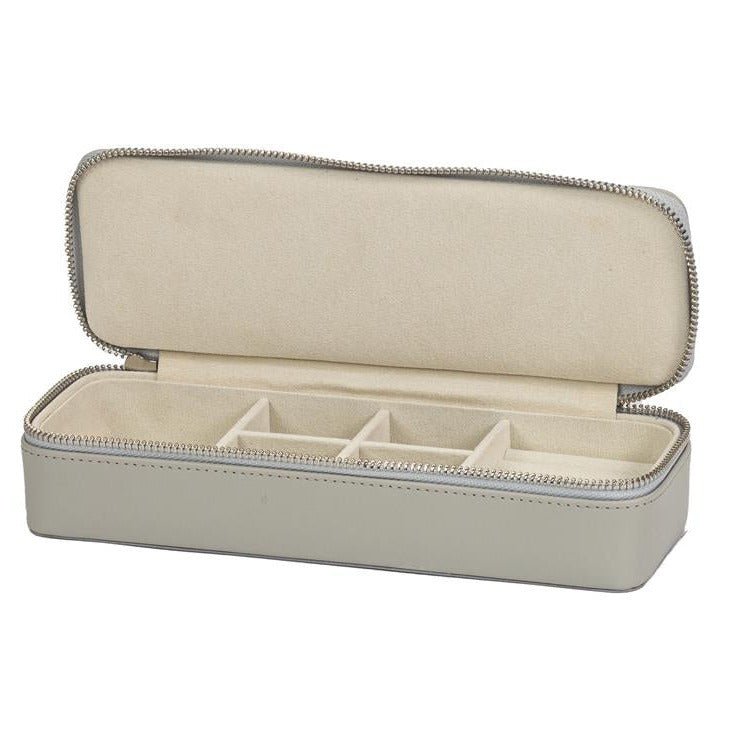 Premium Grey Bonded Leather Travel Case for Passport, Tickets & Essentials - Durable & Stylish Organizer for Business Trips & Vacations