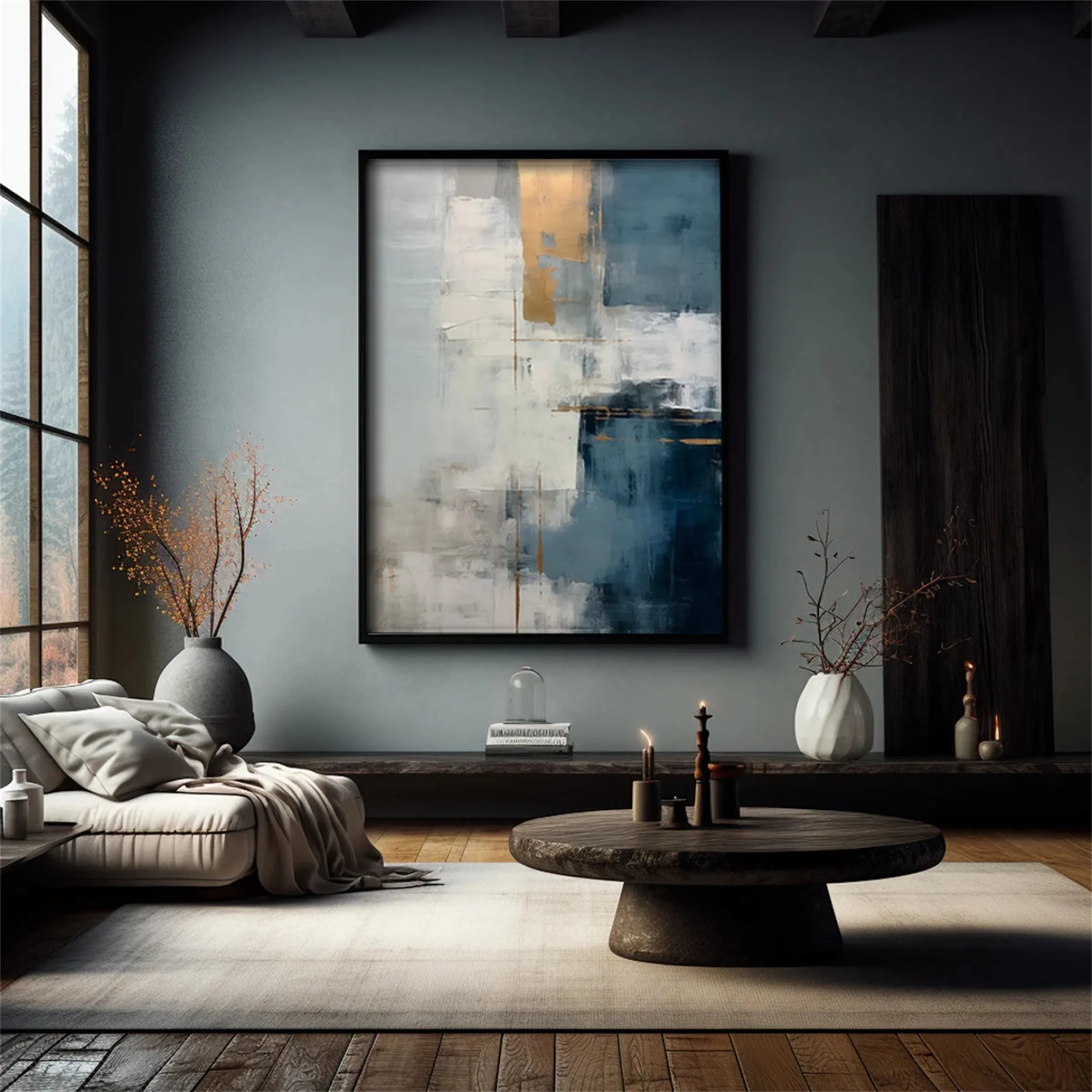 Abstract Painting #AB 124 - Modern Wall Art for Home & Office Decor - Perfect for Living Room, Bedroom or Workspace