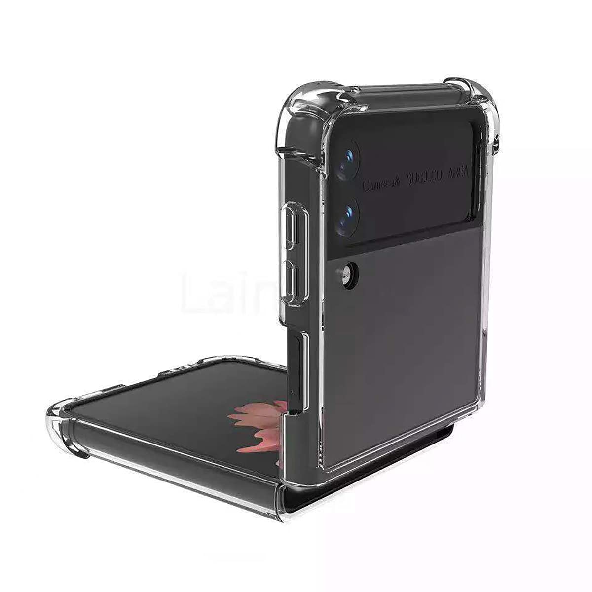 Samsung Galaxy Z Flip 3 Case - Anti-Scratch TPU Protective Cover with Bumper | Customizable Transparent Phone Case | Perfect for Everyday Use, Travel & Photo Protection