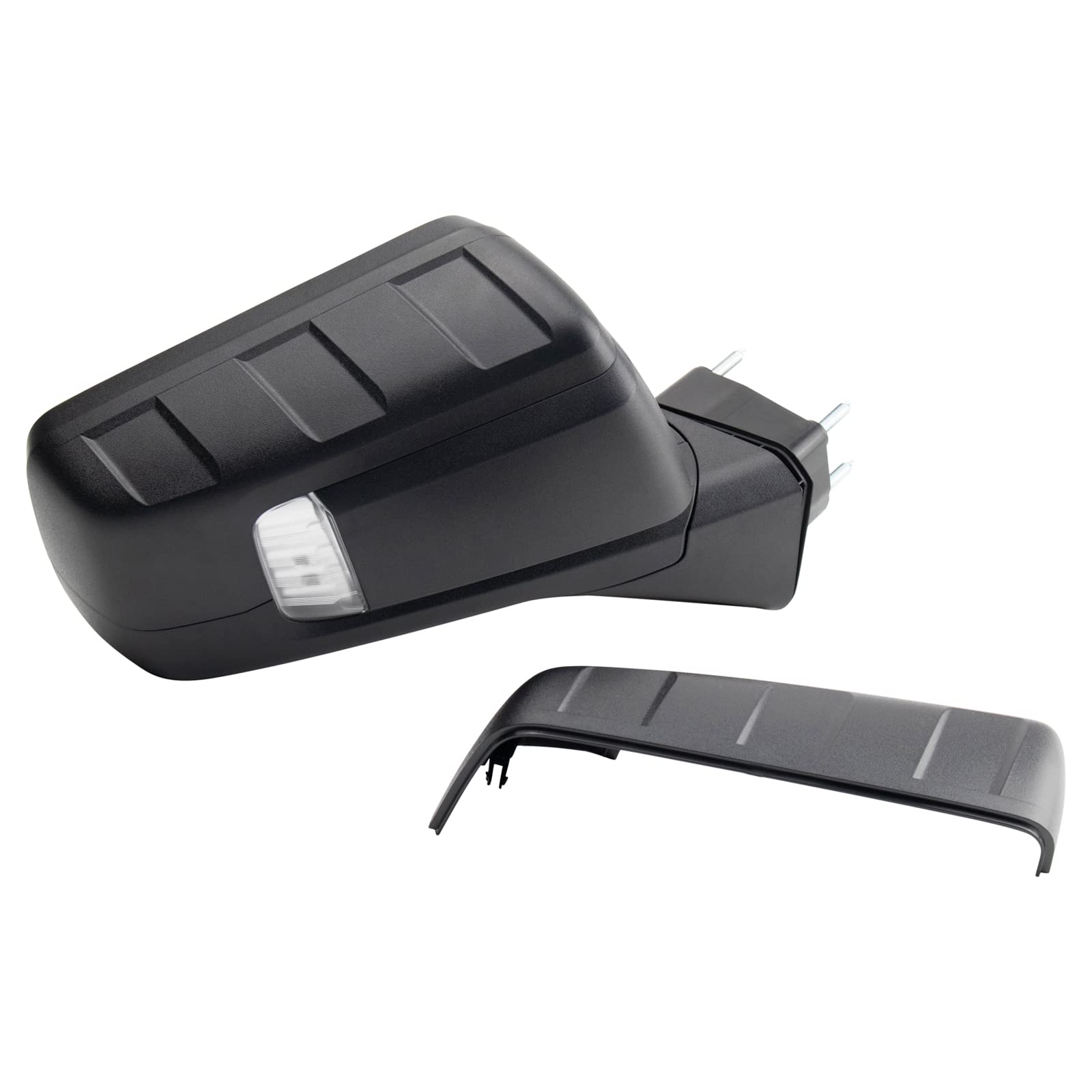 TRQ Power Manual Folding Right Side Mirror with Utility Spotlight - Compatible with 2019-2023 Chevrolet Silverado 1500 & 2022 Silverado 1500 LTD (GM1321586) - Perfect for Off-Roading, Night Driving & Enhanced Visibility