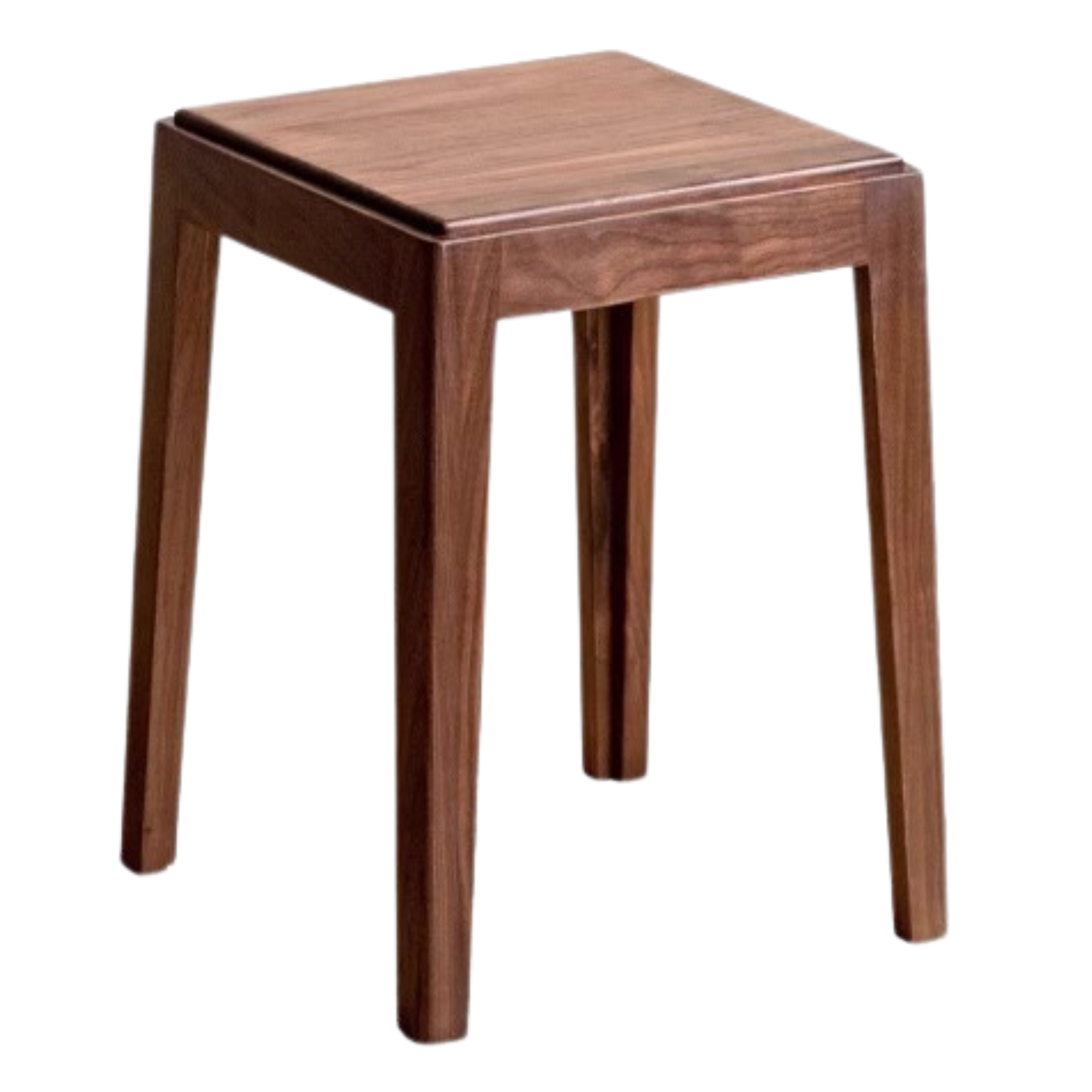 Premium Black Walnut Solid Wood Folding Stool - Modern Handcrafted Bar Stool for Kitchen Island, Dining Room & Home Decor | Space-Saving Design for Small Spaces
