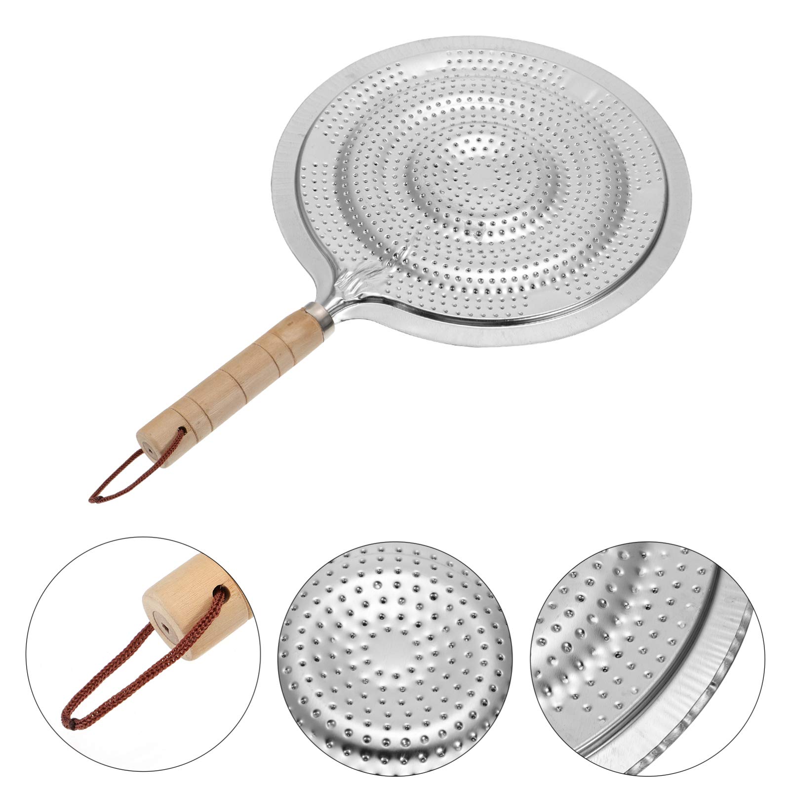 2Pcs Iron Heat Diffuser Plate for Gas Stove - Flame Reducer & Protector with Wooden Handle - Perfect for Even Cooking, Simmering, and Preventing Burn Marks on Pots & Pans