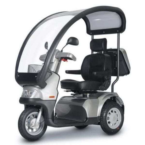AFIKIM Afiscooter S3 3-Wheel Mobility Scooter for Adults - Lightweight Electric Scooter for Seniors & Disabled - Indoor/Outdoor Use for Shopping, Parks & Travel