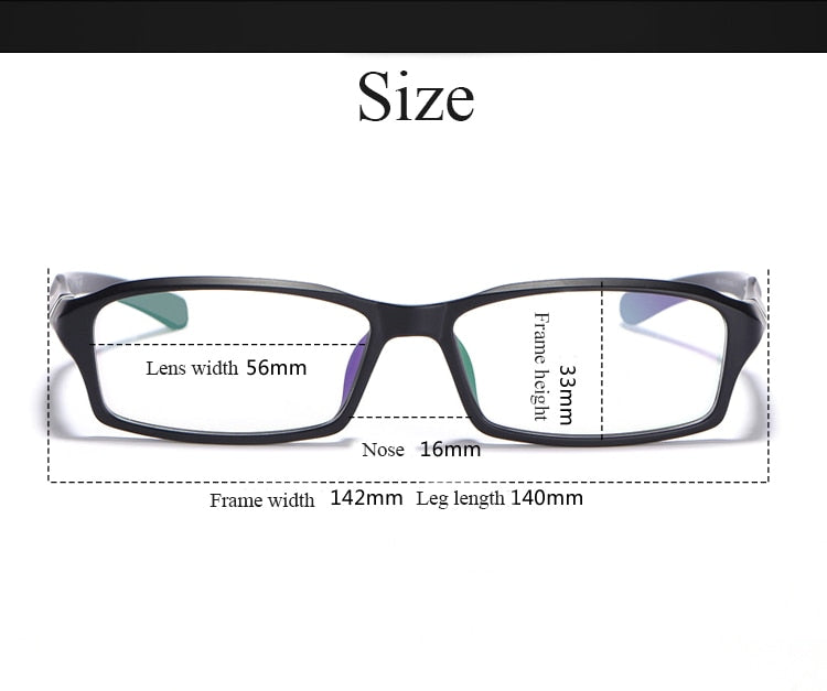 Bclear Men's Full Rim Rectangle TR90 Titanium Sport Eyeglasses Frame - Lightweight Durable My6059 for Running, Cycling & Outdoor Activities