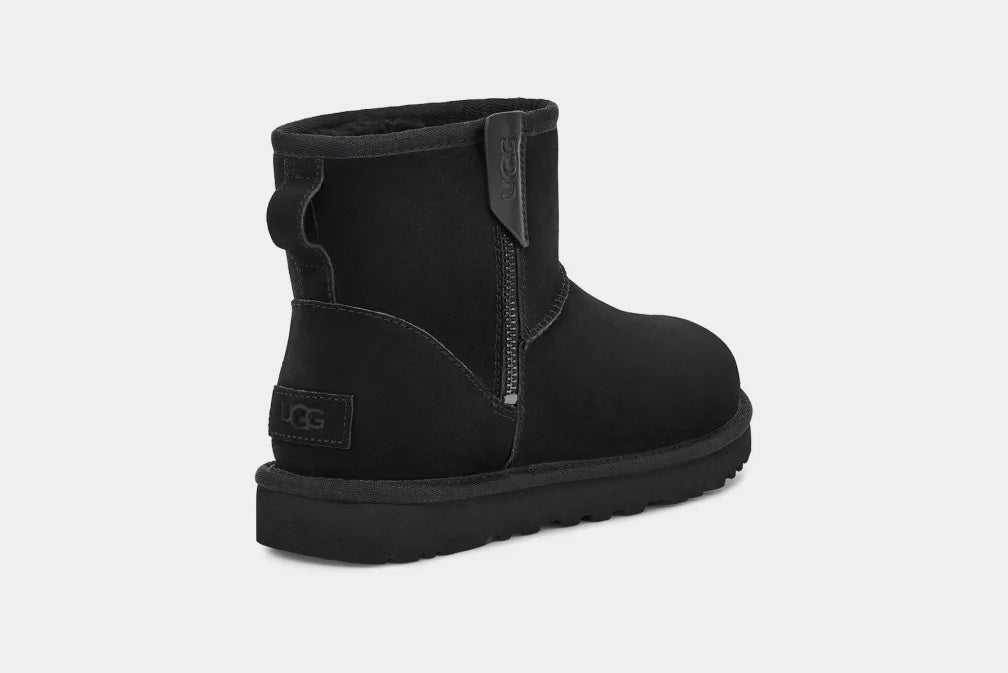 UGG Classic Mini Bailey Zip Boots for Women - Genuine Sheepskin Winter Boots with Zipper | Cozy & Stylish for Cold Weather, Snow, and Casual Outfits