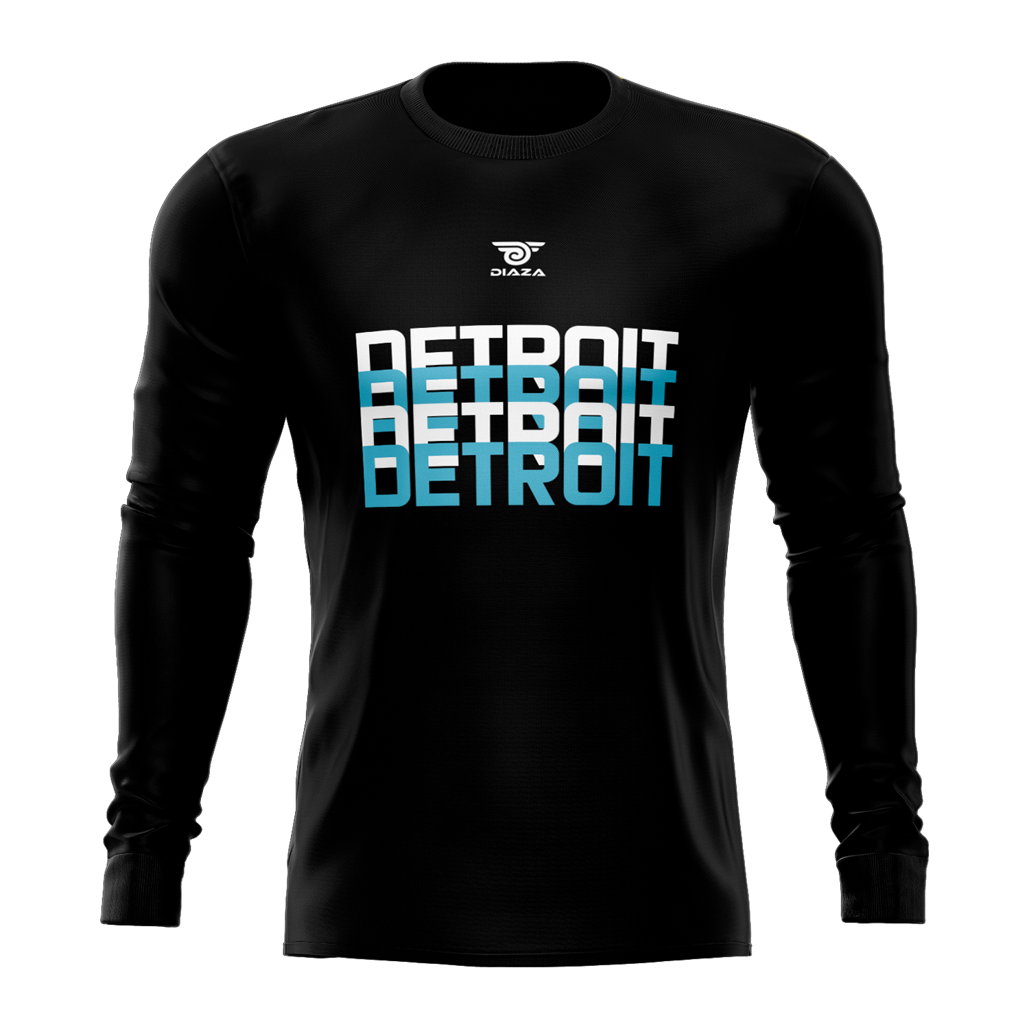 Detroit Metro FC Black Long Sleeve Soccer Jersey - Men's Football Shirt for Training & Match Play - Perfect for Fans, Players & Gifts