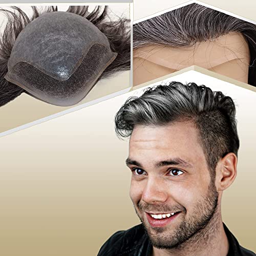 1B Mixed 20% Grey White Hair