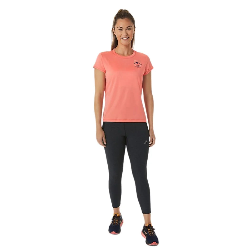 ASICS FujiTrail Logo Women's Running T-Shirt - Lightweight Moisture-Wicking Workout Top for Trail Running & Outdoor Activities