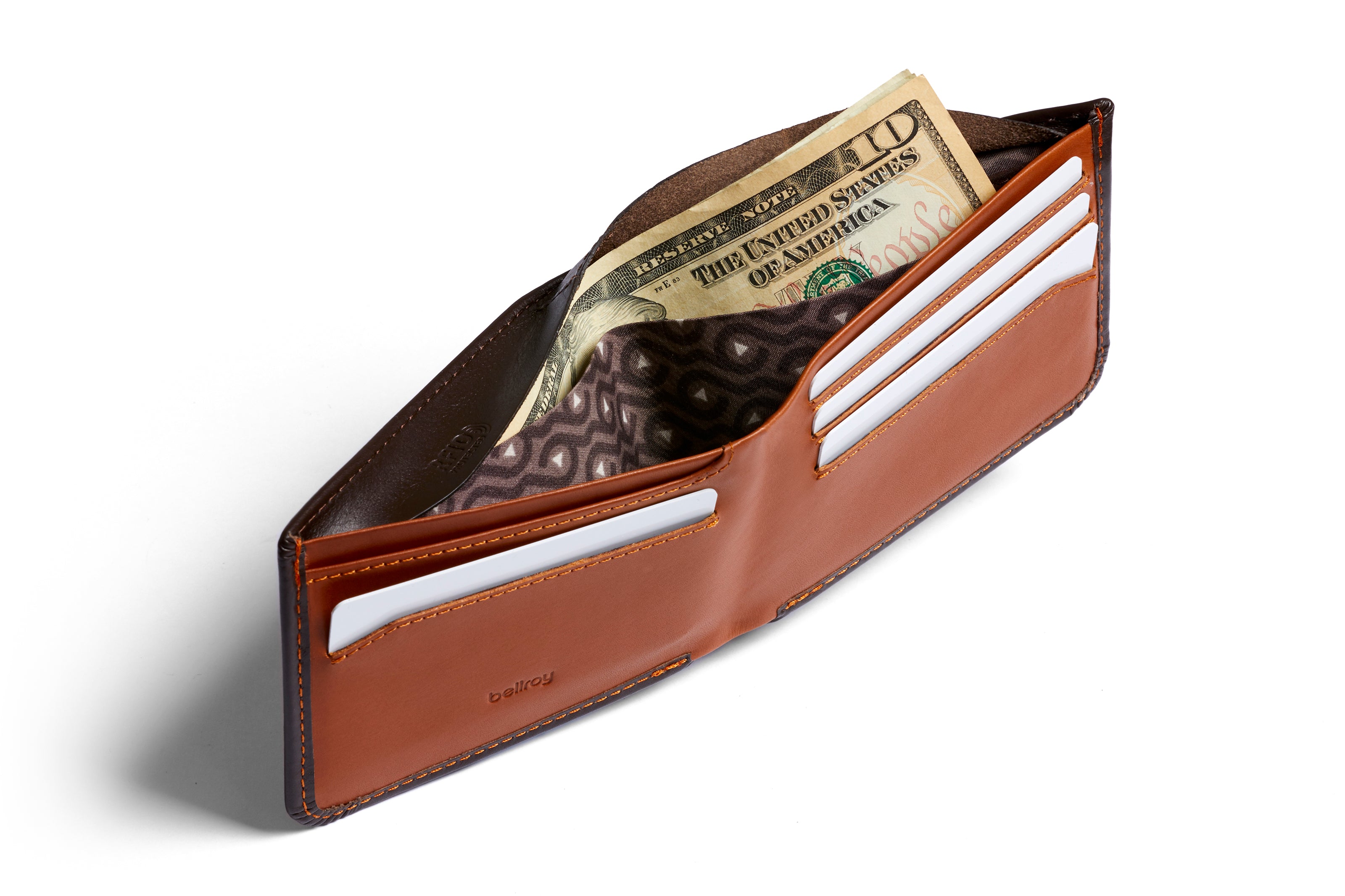 BELLROY Hide & Seek Bi-Fold Wallet for Men - Slim RFID Blocking Leather Wallet with Card Slots & Cash Pocket - Perfect for Everyday Carry, Travel & Minimalist Lifestyle