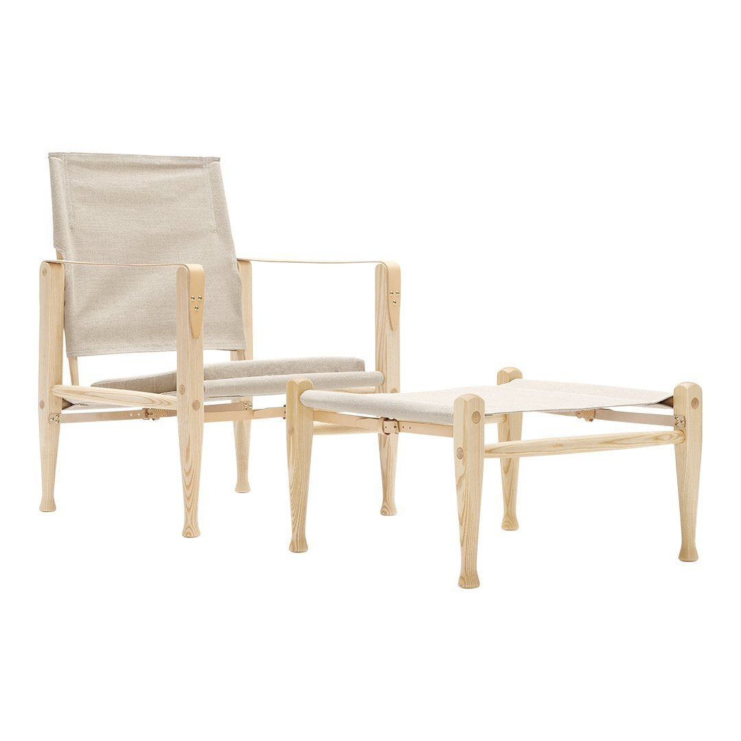 Kaare Klint Safari Chair Footrest - Premium Leather Ottoman for Safari & Lounge Chairs - Perfect for Living Room, Study & Outdoor Relaxation