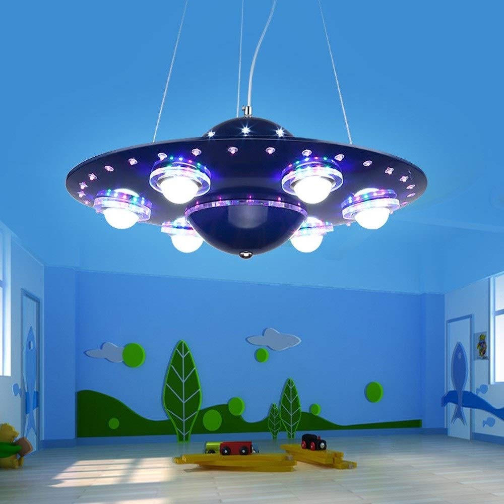 Creative UFO LED Lamp for Kids Bedroom & Study - Alien Themed Decor