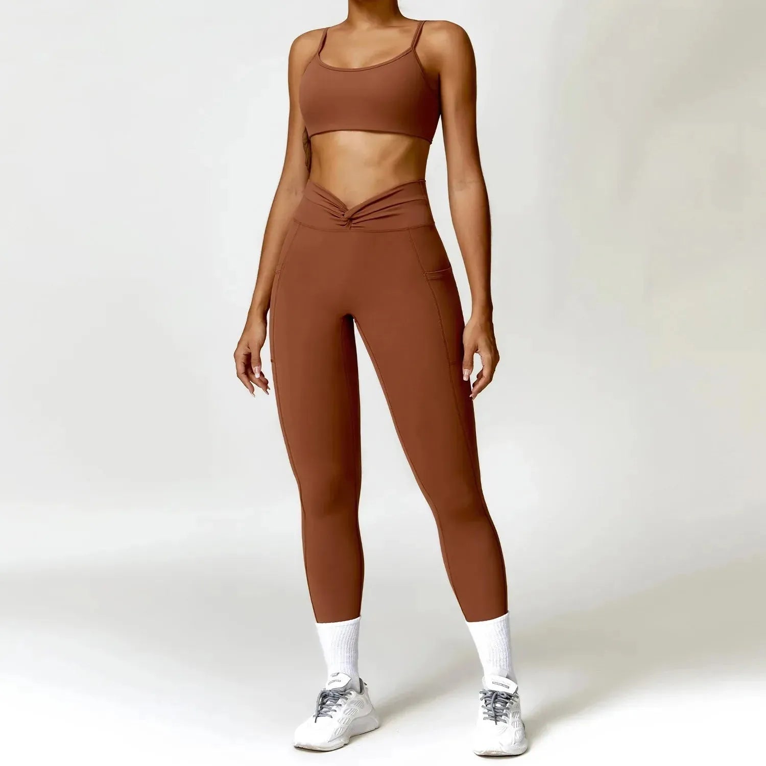 2PCS Women's Sexy Yoga Tracksuit Set - Sports Bra, Shorts & Leggings for Gym, Running, Fitness Workout | Comfortable Athletic Wear for Women | Perfect for Yoga, Pilates & Home Exercise