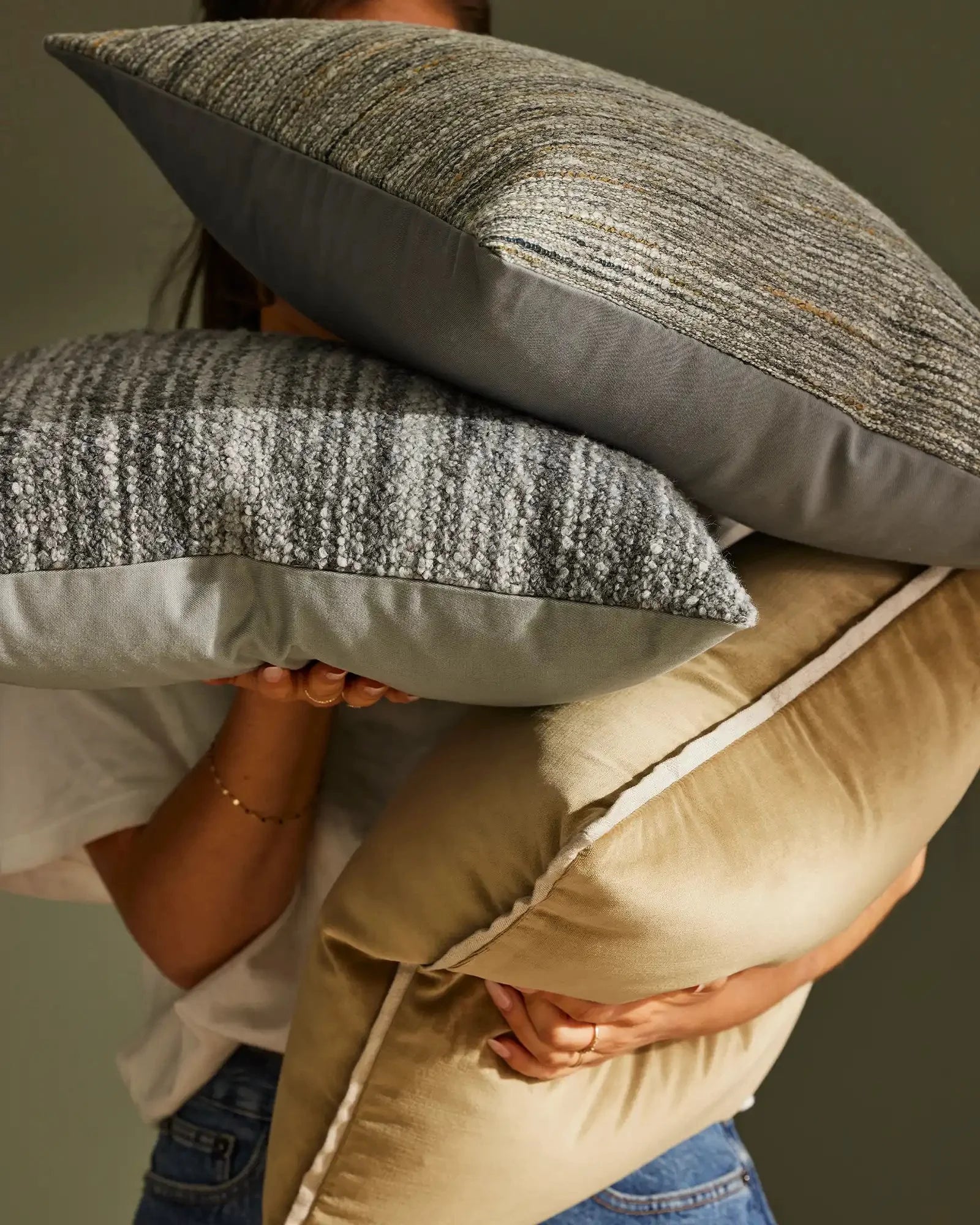 Gigi Cushion Slate - Soft & Comfortable Seat Cushion for Office Chair, Car, Sofa - Perfect for Home, Work & Travel Use