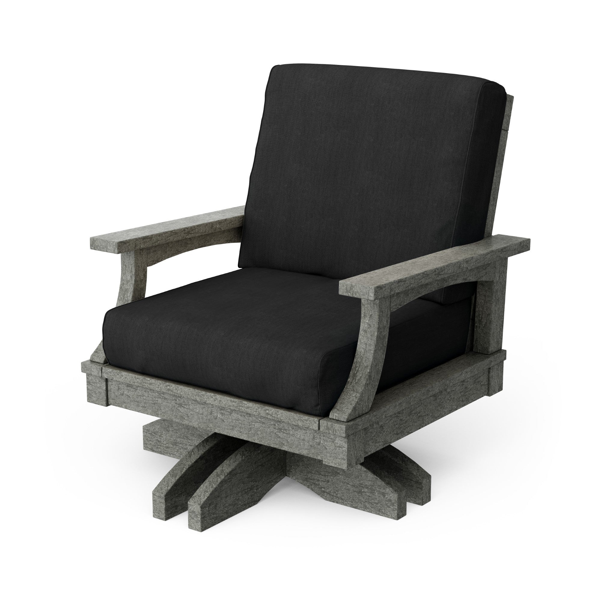 Heritage Deep Seating Swivel Chair - 360° Rotating Patio Lounge Chair with Cushions, Weather-Resistant Outdoor Furniture for Garden, Poolside & Backyard Relaxation