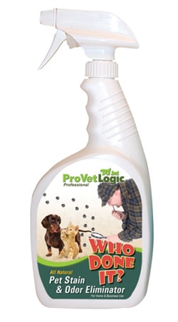 WHO DONE IT? Pet Stain & Odor Eliminator Spray - 32 oz Ready-to-Use Bottle for Dogs & Cats - Removes Urine, Feces & Pet Smells - Perfect for Carpets, Furniture & Floors