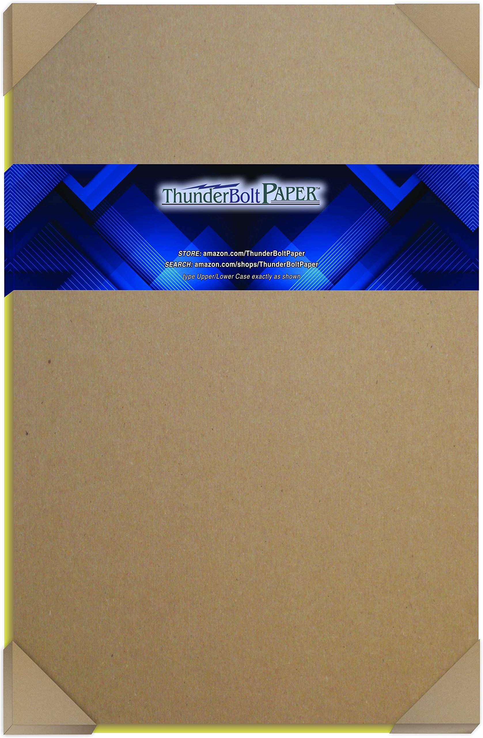 11x17 Inch 80pt Kraft Chipboard - 4 Sheets for Scrapbooking & Packaging