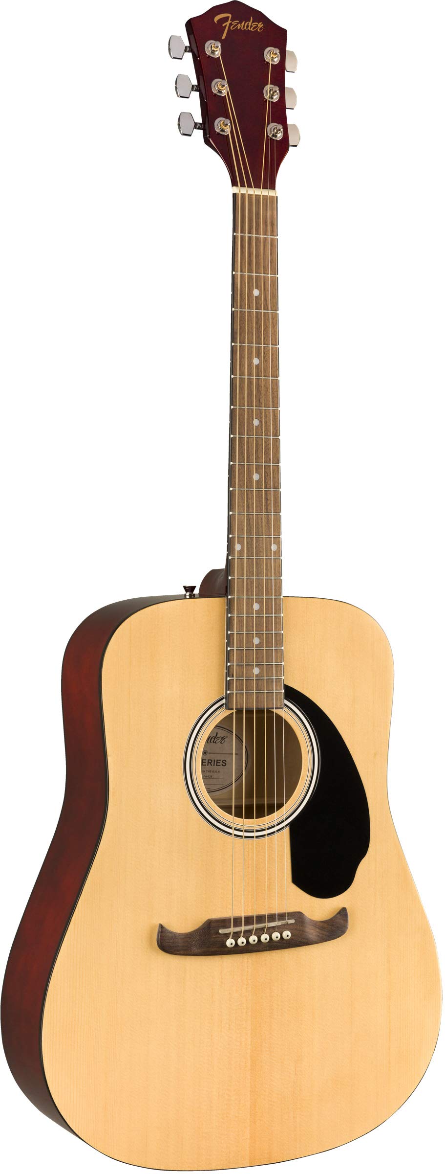 Fender FA-125 Dreadnought Acoustic Guitar Bundle - Natural Finish with Gig Bag, Tuner, Strap, Strings, Picks & Instructional DVD | Perfect for Beginners, Campfire Singalongs & Home Practice