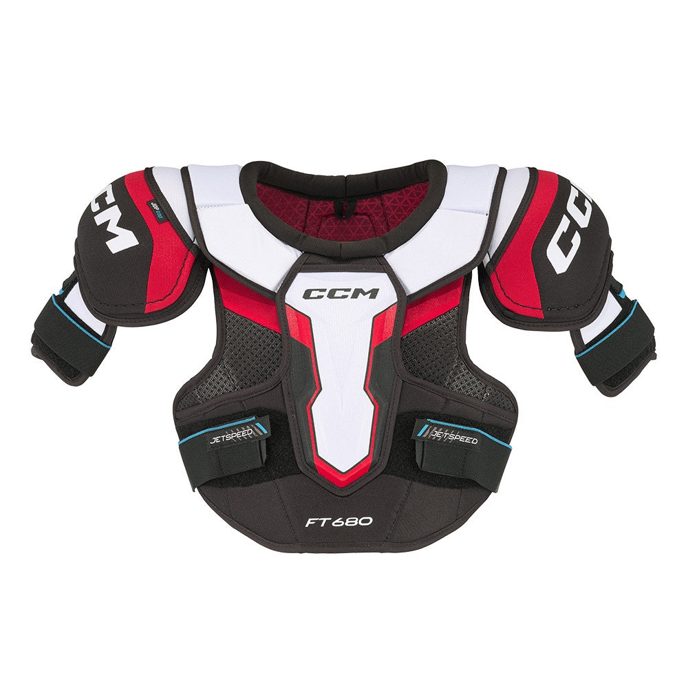 CCM Jetspeed FT680 Senior Ice Hockey Shoulder Pads - Protective Gear for Men's Hockey Players - Perfect for Competitive Games & Practice Sessions
