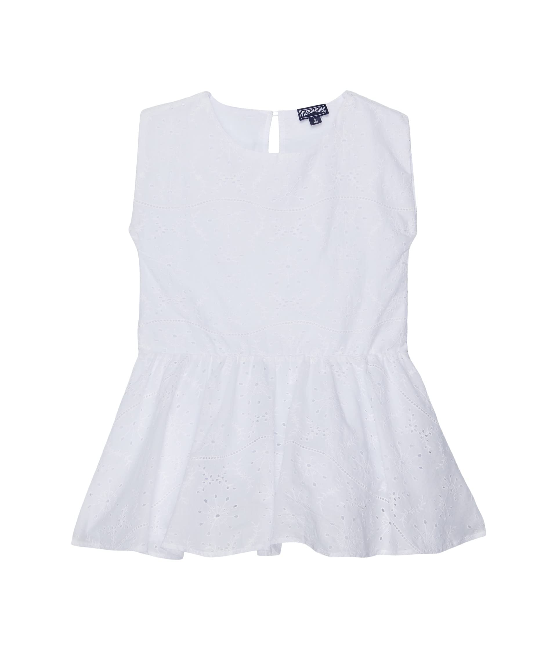 Vilebrequin Girls' Broderie Anglais Gustavia Swimwear - Toddler, Little Kids & Big Kids Sizes - Perfect for Beach Vacations, Pool Parties & Summer Outings