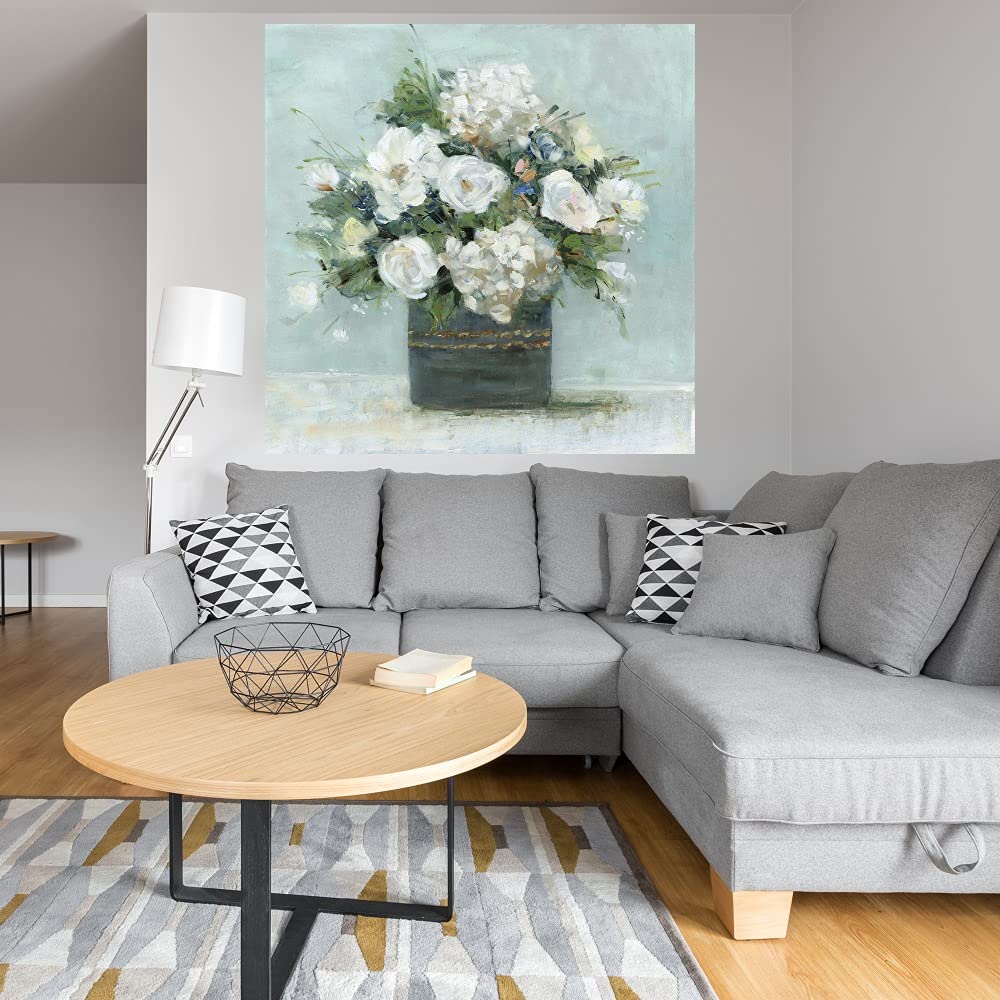 Mi Amore Fine Art Canvas Wall Decor by Sally Swatland - 37x37 Inch Ready-to-Hang Painting for Living Room, Bedroom, Bathroom, Kitchen, Office, Bar & Dining Room - Perfect for Home Decor, Housewarming Gifts & Interior Design