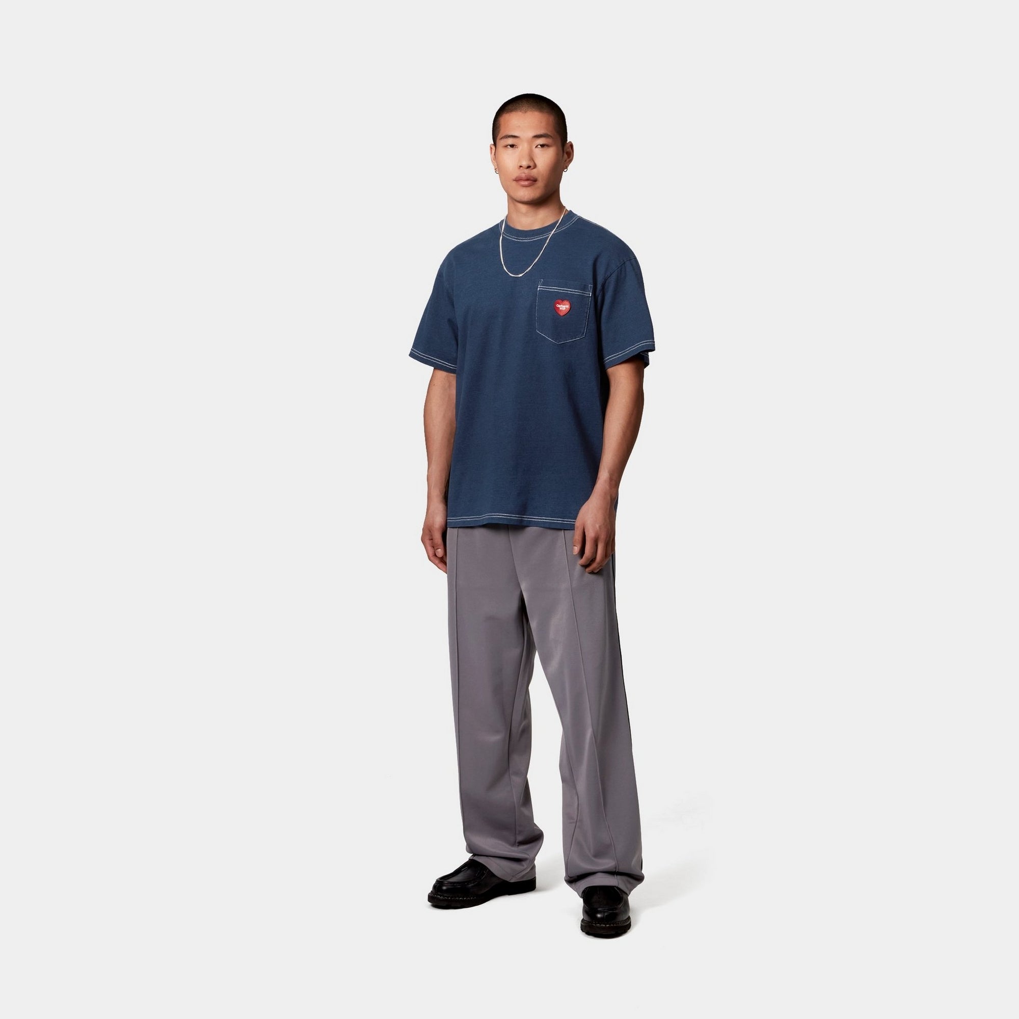 Men's Ingo Pocket T-Shirt | Dark Blue Casual Tee for Everyday Wear | Comfortable Cotton Shirt for Work, Travel & Outdoors