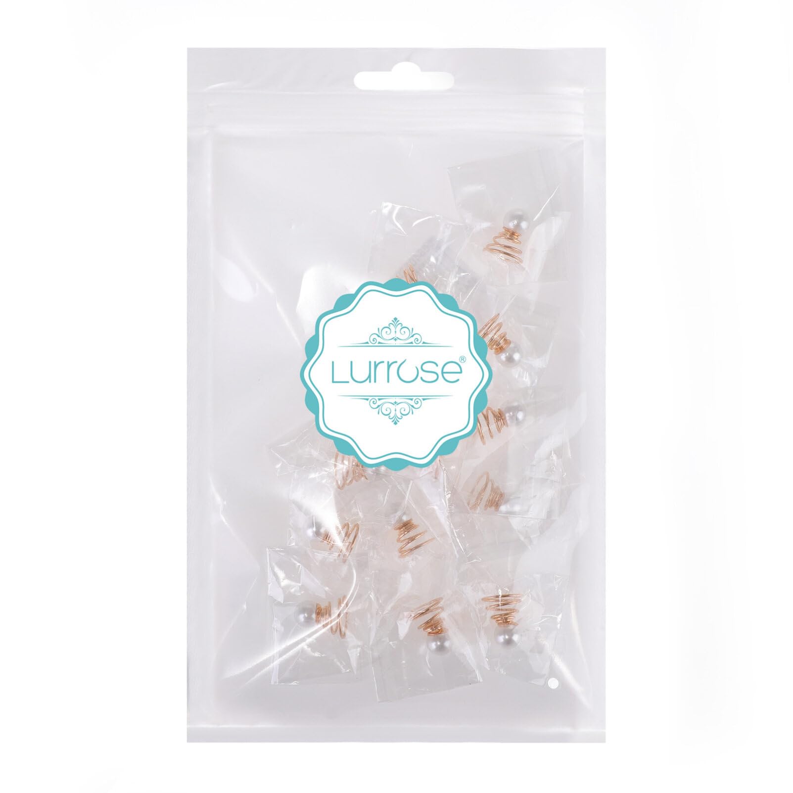 Lurrose 12pcs Pearl Spiral Hair Pins - Elegant Twisted Coil Hair Clips with Pearls for Women & Girls | Perfect for Weddings, Prom, Bridal Accessories & Everyday Hairstyles