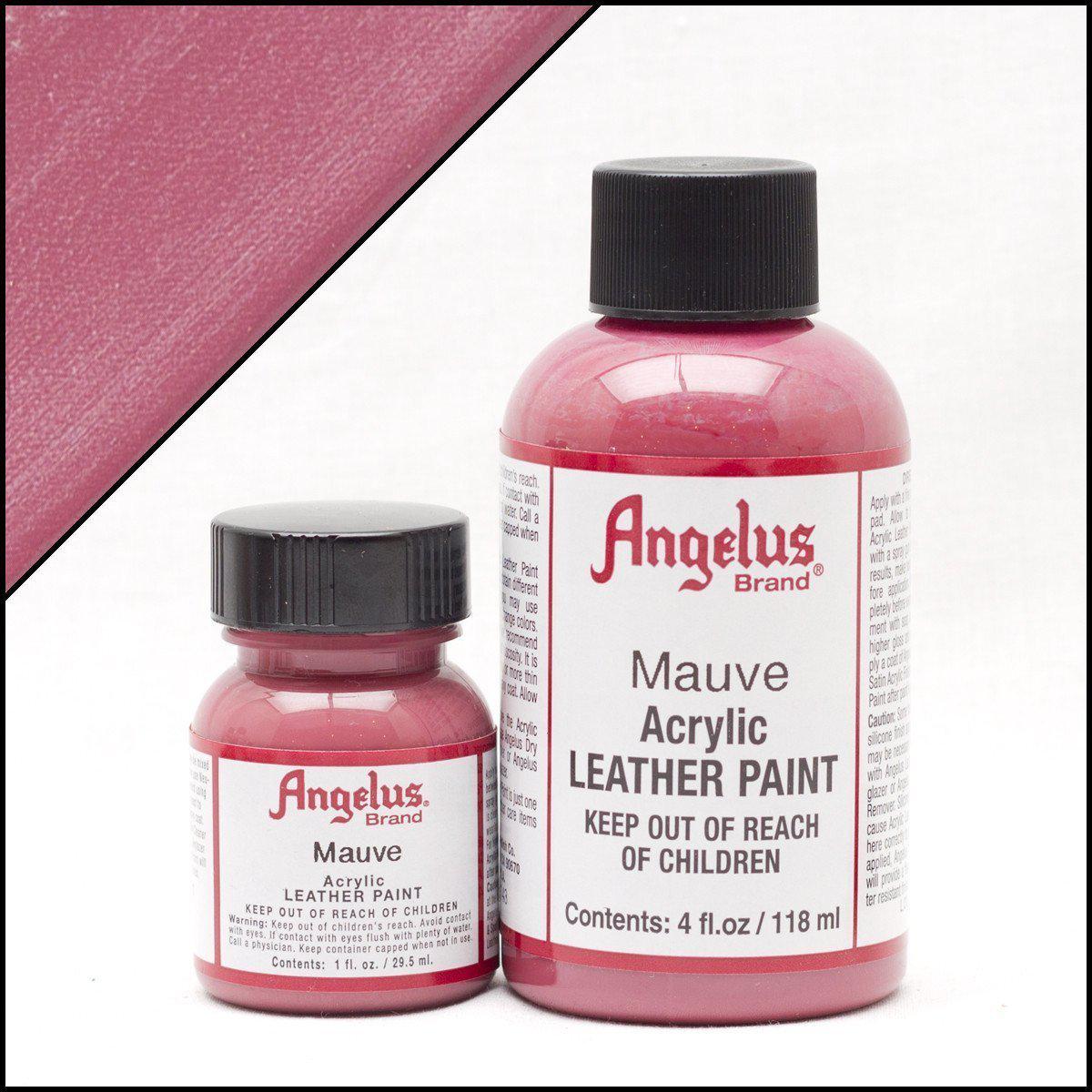 Premium Mauve Angelus Leather Paint - 1oz Bottle for Shoes, Bags & Accessories - DIY Leather Repair & Customization