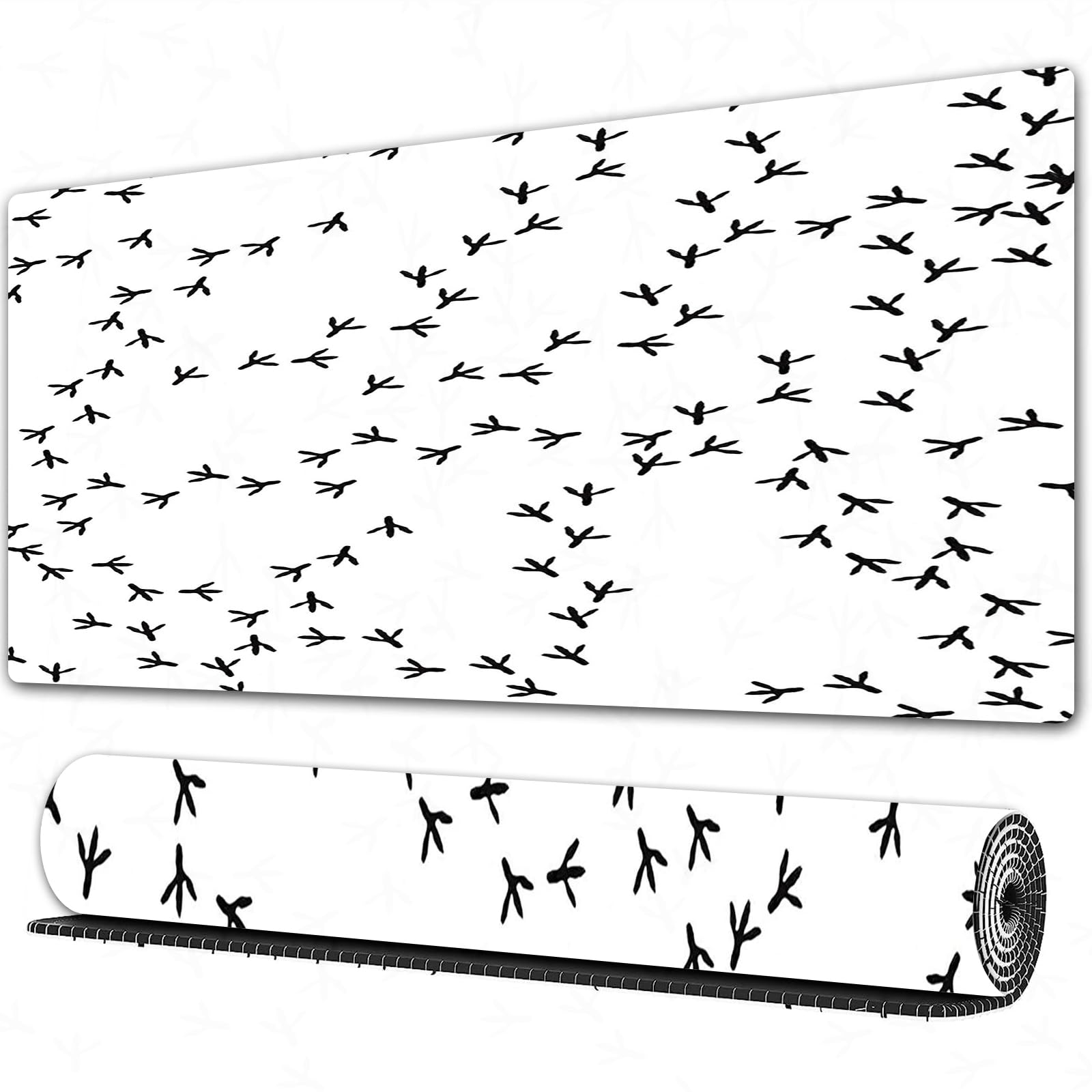 XXL Gaming Mouse Pad - Non-Slip, Water-Repellent Desk Mat for PC Gaming | Large Mousepad with White Tracks by Loralie Designs | Perfect for Esports, Office & Home Computer Setup