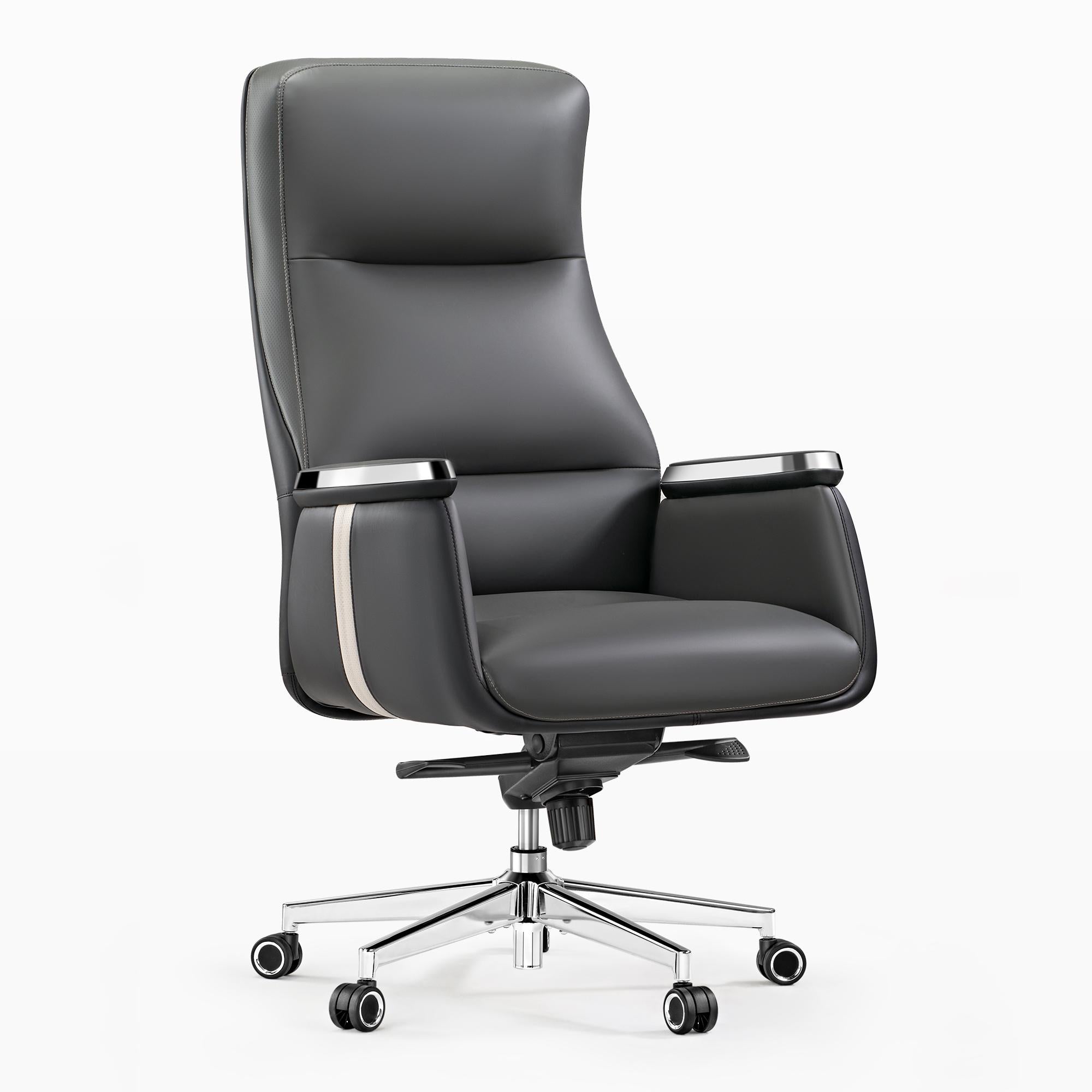 Premium Royal II Ergonomic Office Chair with Silicone & Leather - Comfortable Executive Desk Chair for Home & Office Workspaces