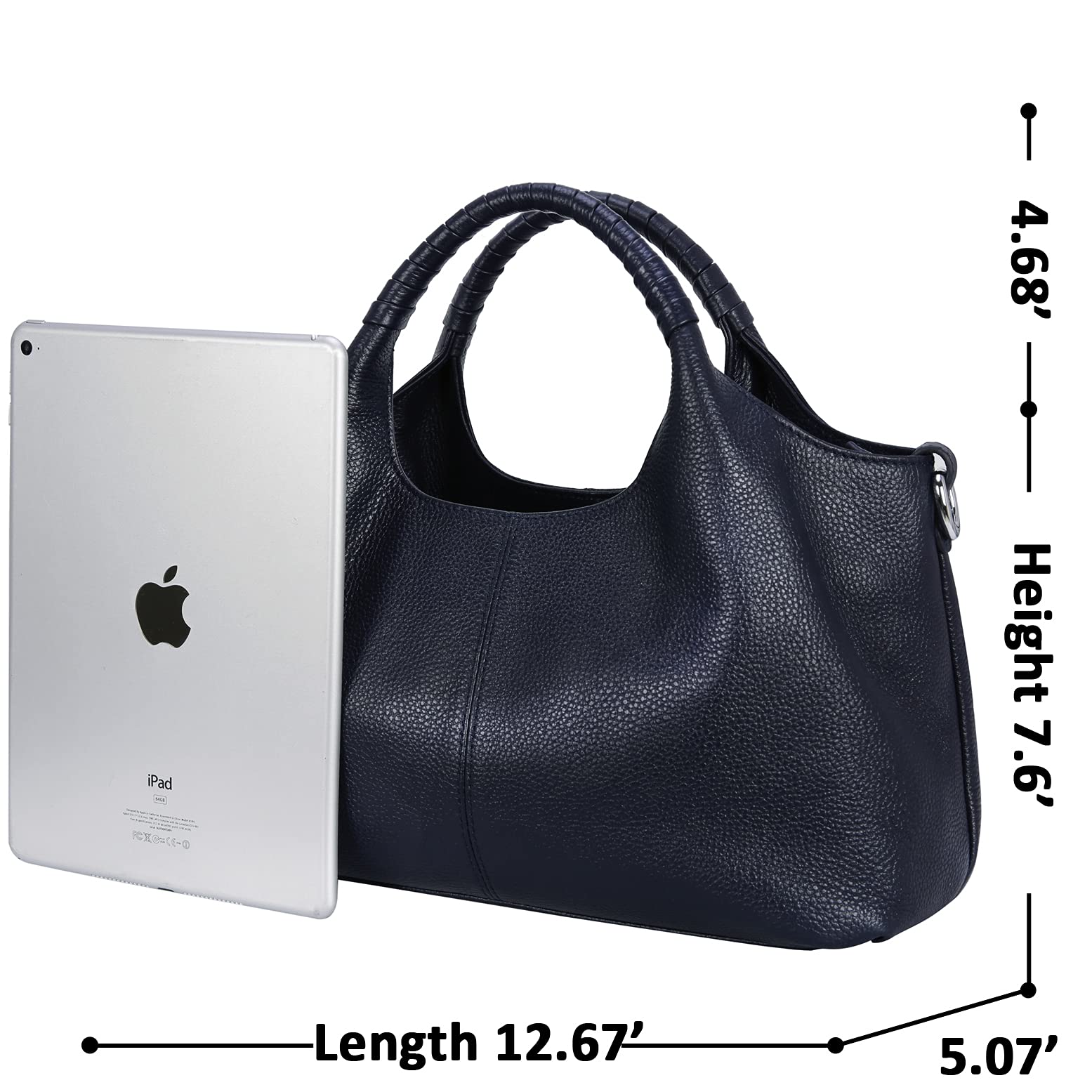 Genuine Leather Shoulder Bag for Women - Designer Crossbody Satchel Purse & Hobo Tote - Perfect for Work, Travel & Everyday Use