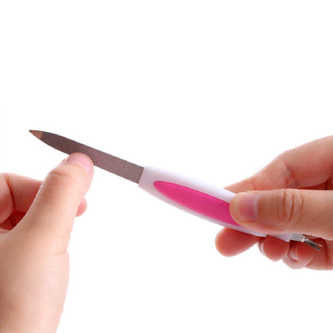 Sharyl Professional Nail Filer & Buffer Set - 7 Inch Manicure Pedicure Kit with Cuticle Trimmer, Cutter & Remover - Perfect for Home Salon, Travel & DIY Nail Care
