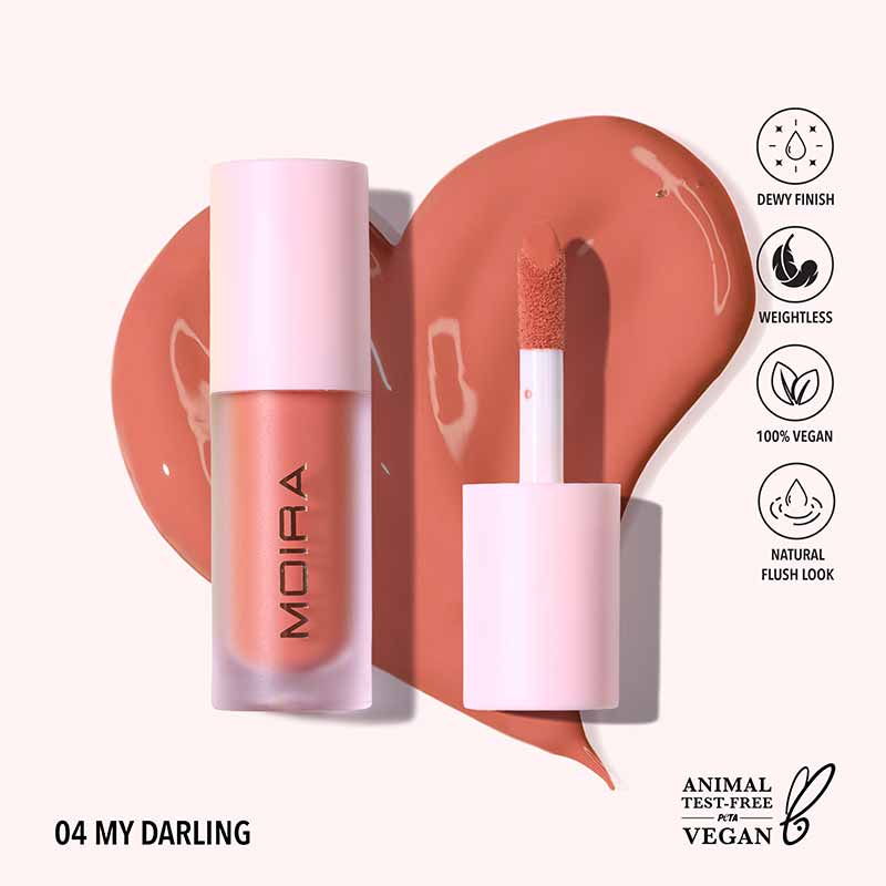 MOIRA Love Steady Liquid Blush - Long Lasting Natural Blush Makeup for Cheeks | Perfect for Daily Wear, Date Night & Special Occasions