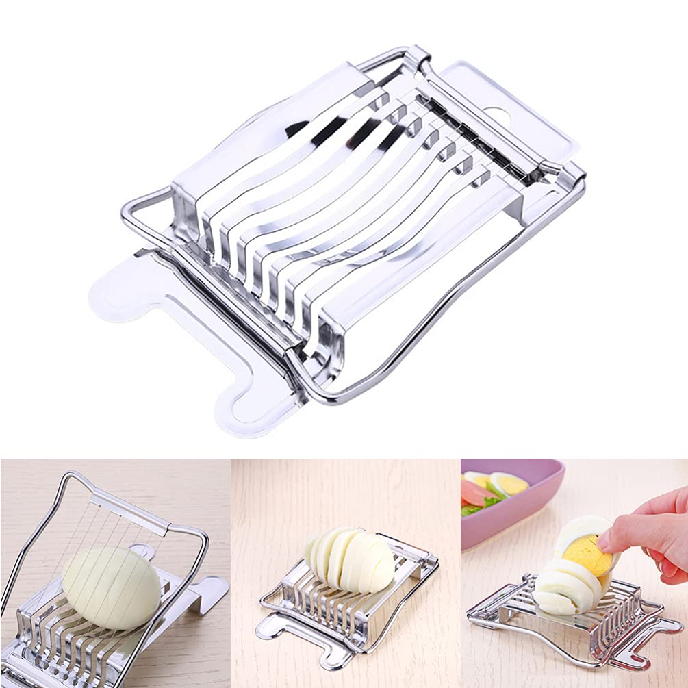 Premium Stainless Steel Meat Chopper & Multi-Purpose Food Slicer - Egg, Cheese, Mushroom, Fruit Cutter for Kitchen, Salad Prep & Japanese Cuisine Decor