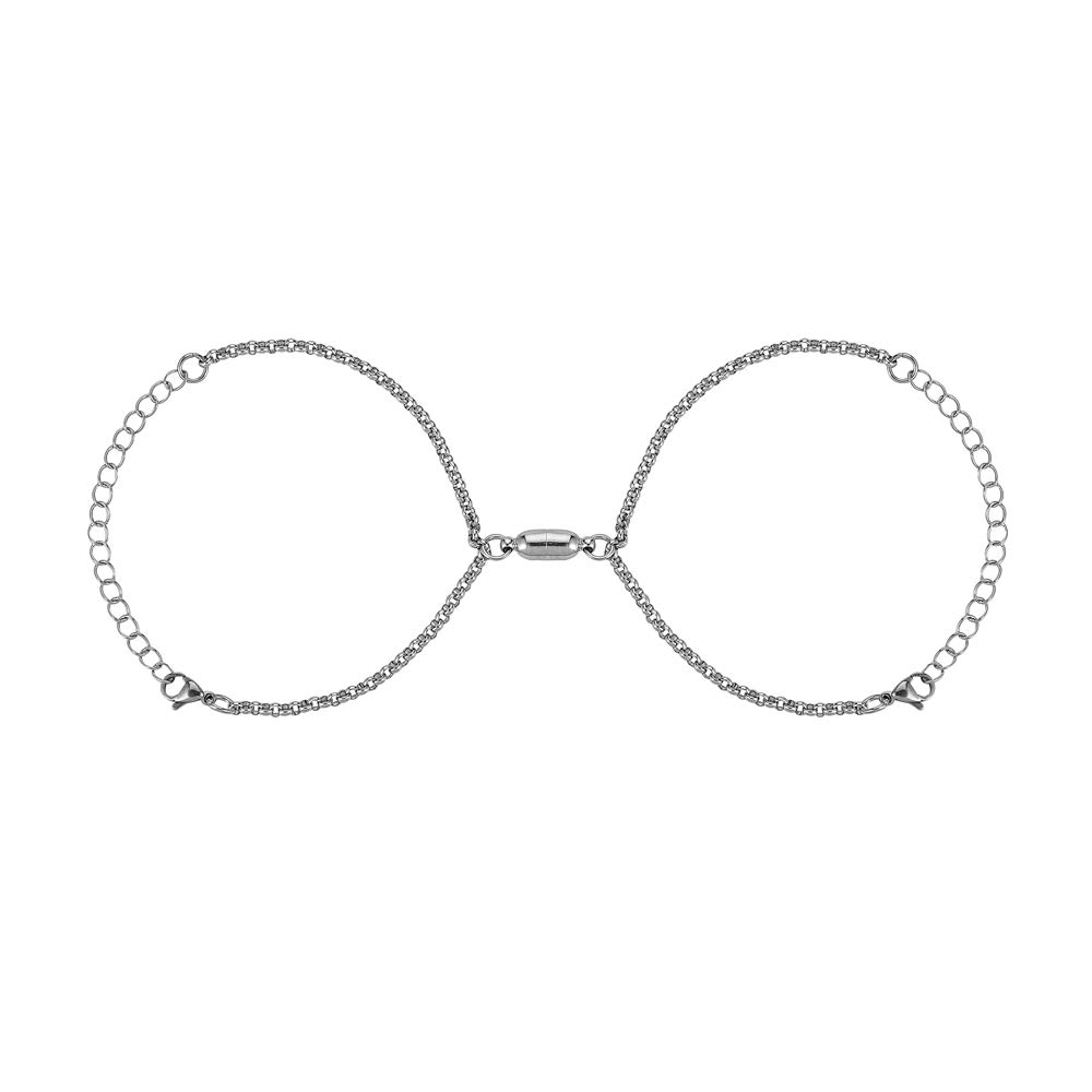 Magnetic Couple Bracelets Set - Connecting Love & Friendship - Matching Bracelets for Couples, Boyfriend & Girlfriend, Him & Her - Perfect Anniversary, Valentine's Day Gift for Women & Men - Wear for Date Nights, Romantic Getaways & Special Occasions