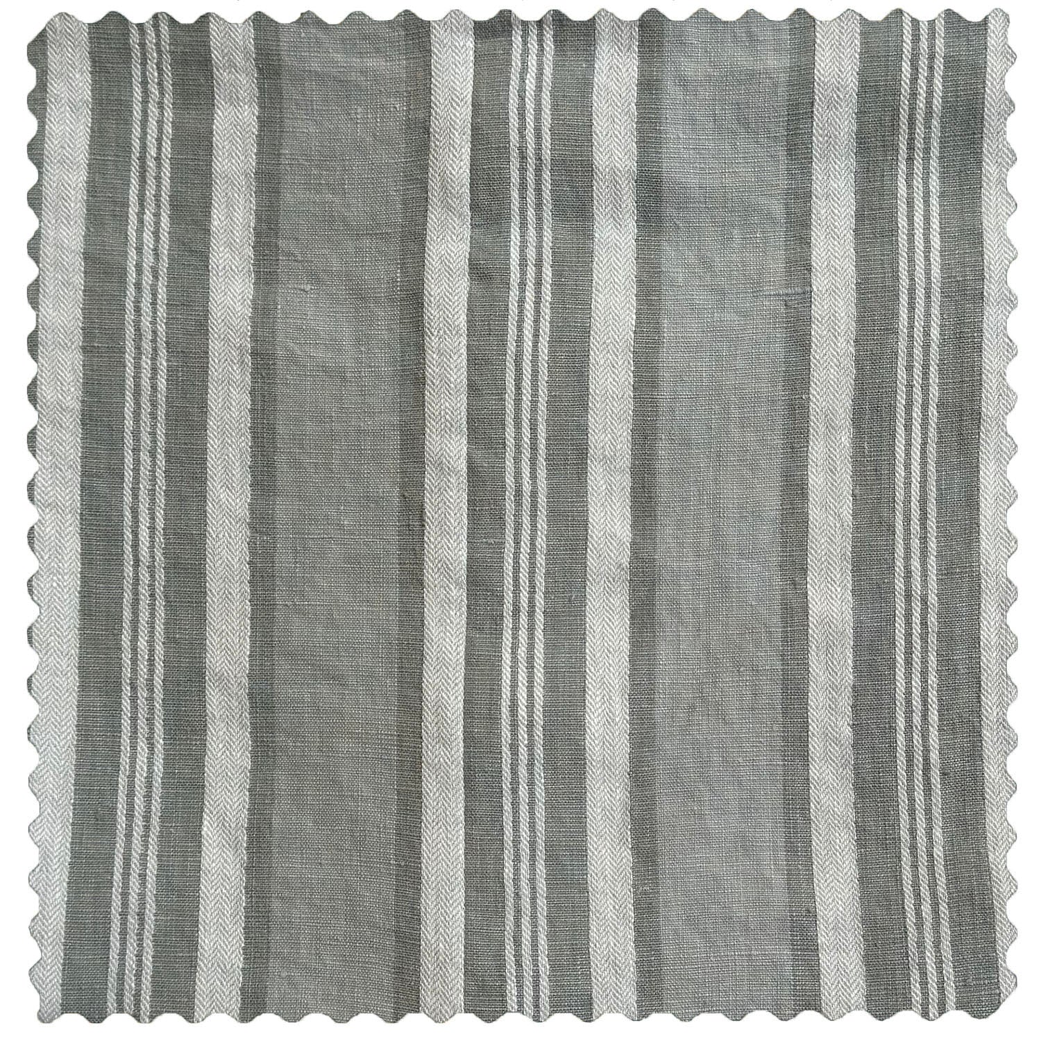 Stylish Puckered Stripe Teal Linen Fabric - Perfect for DIY Home Decor, Upholstery & Fashion Sewing Projects