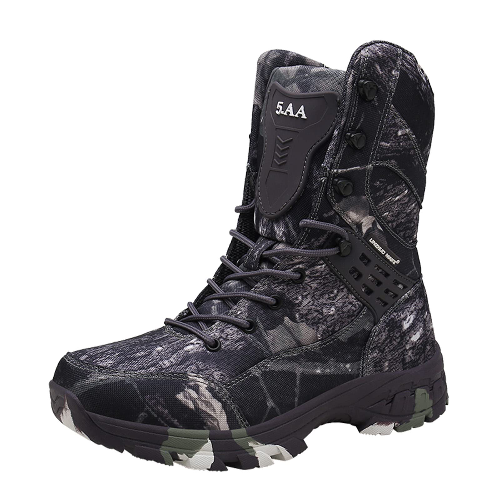Men's Tactical Boots - Military Combat Hiking Boots for Outdoor Trekking, Mountaineering & Backpacking - Durable Commando Boots for Adventure & Survival Scenarios