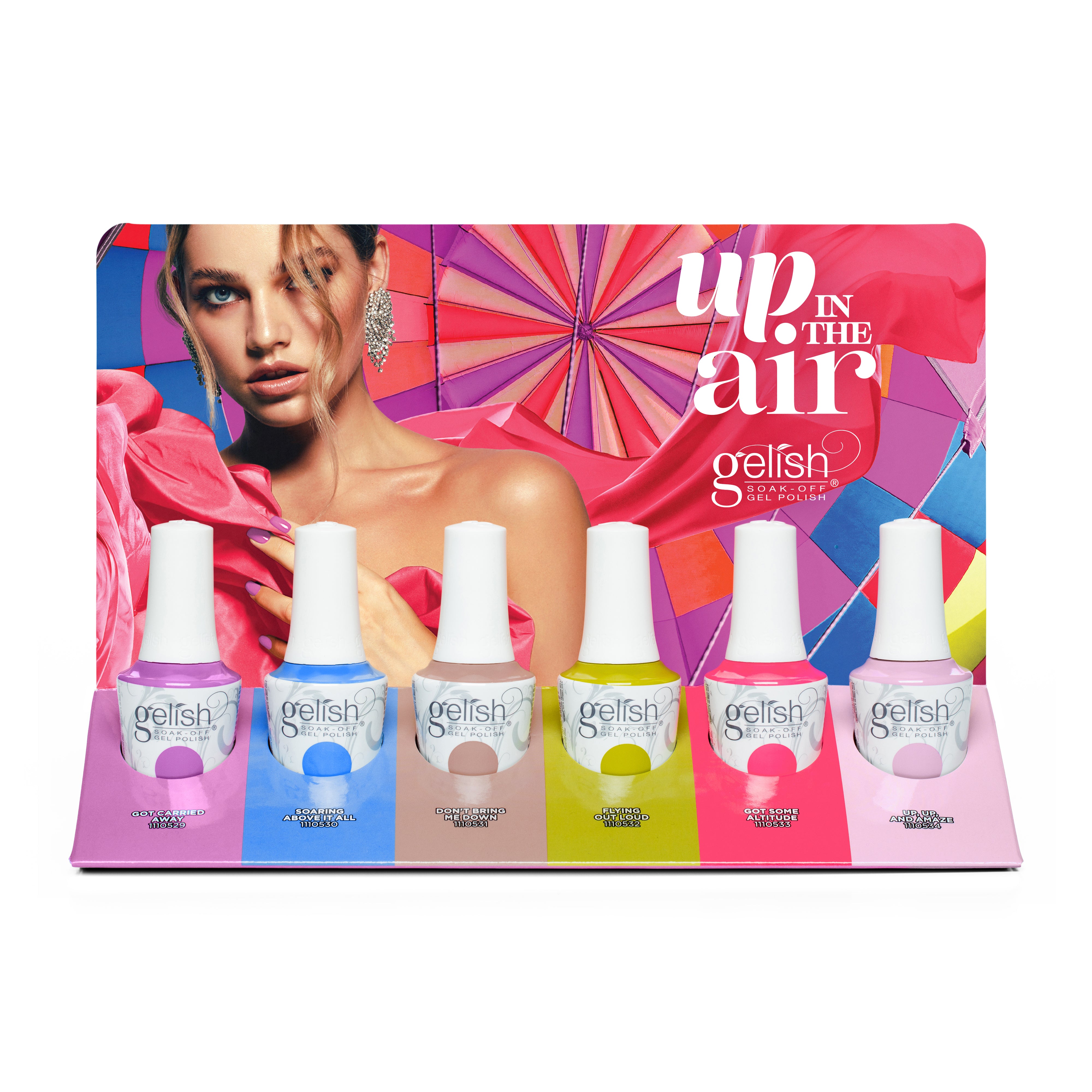 Gelish Gel Polish Up In The Air Collection - 6 Piece Set for Nail Art & Salon Professionals | Perfect for Manicures, Pedicures & Home Nail Care