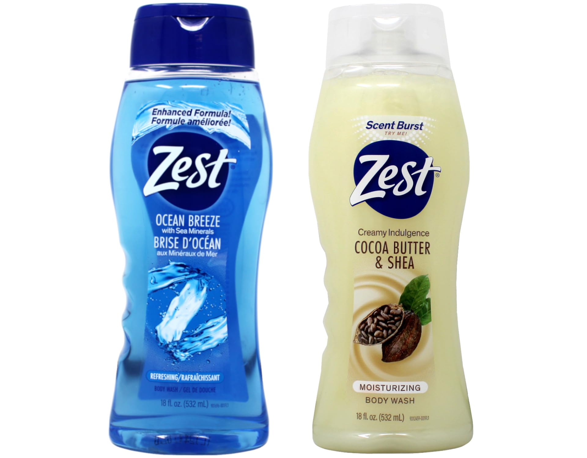 Cocoa Butter & Shea Body Wash 18oz - Moisturizing & Refreshing for Dry Skin