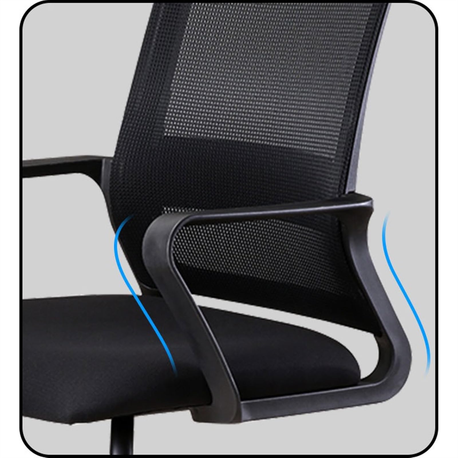 Ergonomic Mesh Office Chair - Modern Computer Desk Chair with Breathable Back Support for Home Office, Study & Conference Room - Comfortable Adjustable Swivel Task Chair for Long Hours Sitting