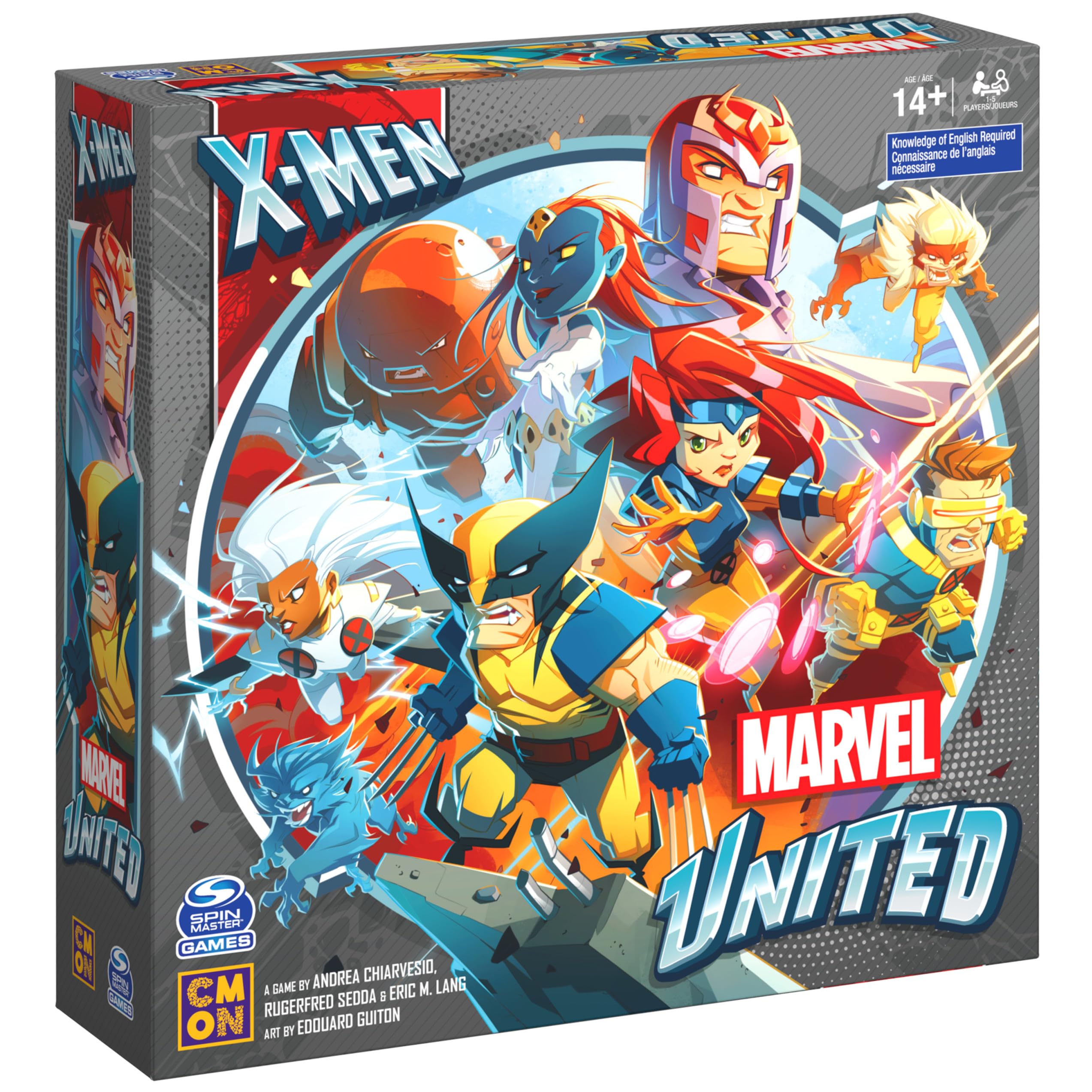 Spin Master Games Marvel United: X-Men Strategy Board Game with Collectible Figurines - 1-5 Players for Adults & Teens Age 14+ | Perfect for Marvel Fans, Game Nights & Superhero-Themed Parties