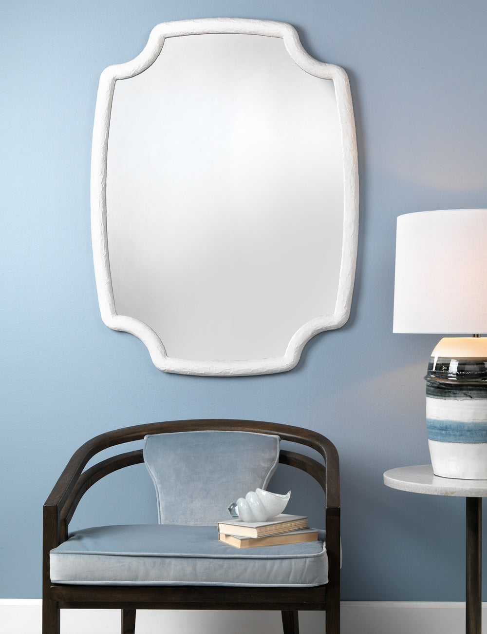 Amandine Wall Mirror - Elegant Decorative Mirror for Living Room, Bedroom & Entryway - Perfect for Home Decor, Vanity & Makeup Area