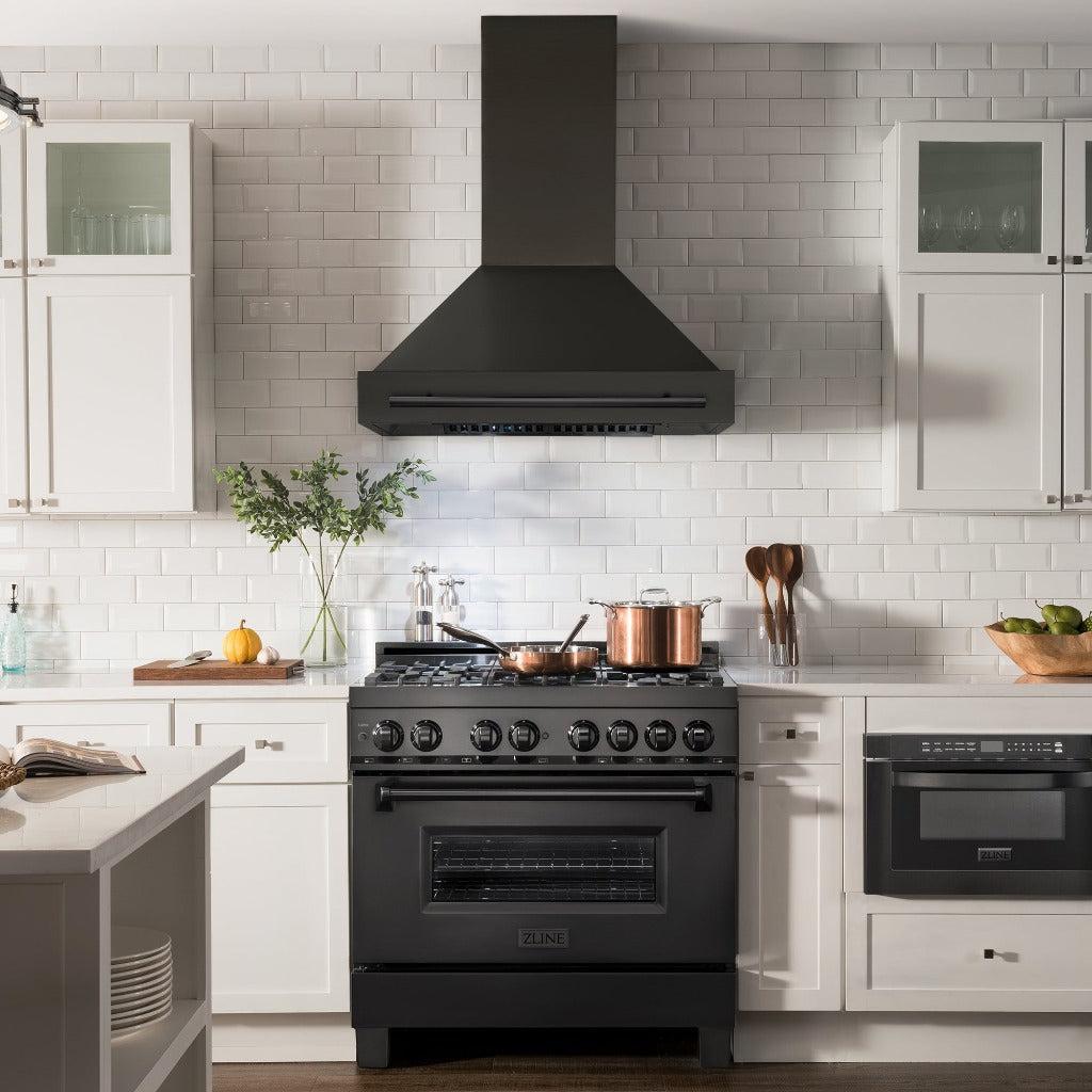 ZLINE Black Stainless Steel Range Hood - 30