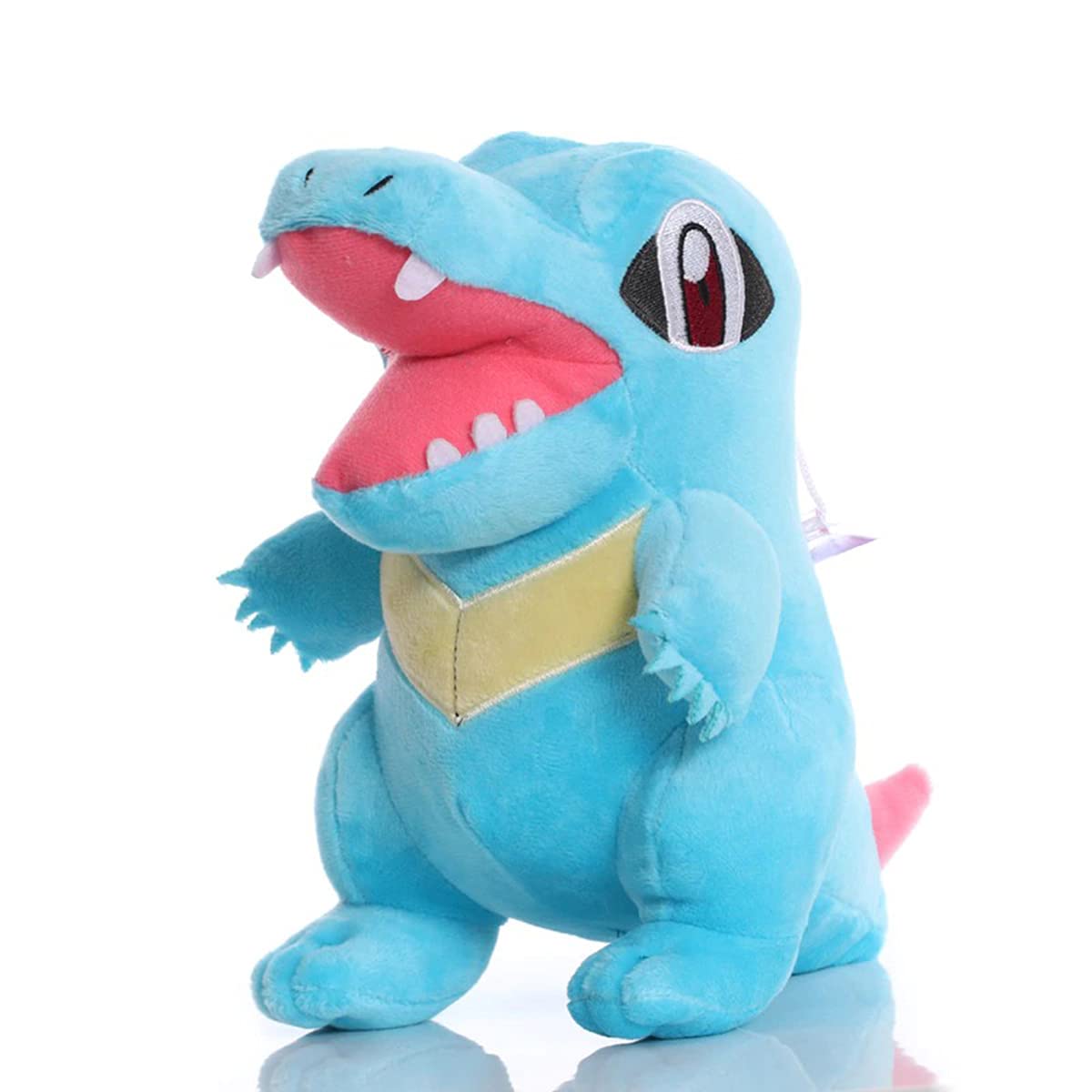 OAVNUS 9 Inch Totodile Plush Toy - Soft Stuffed Animal Doll, Cute Cartoon Gift for Kids & Pokemon Fans | Perfect for Birthday Gifts, Room Decor, and Cuddling Companions