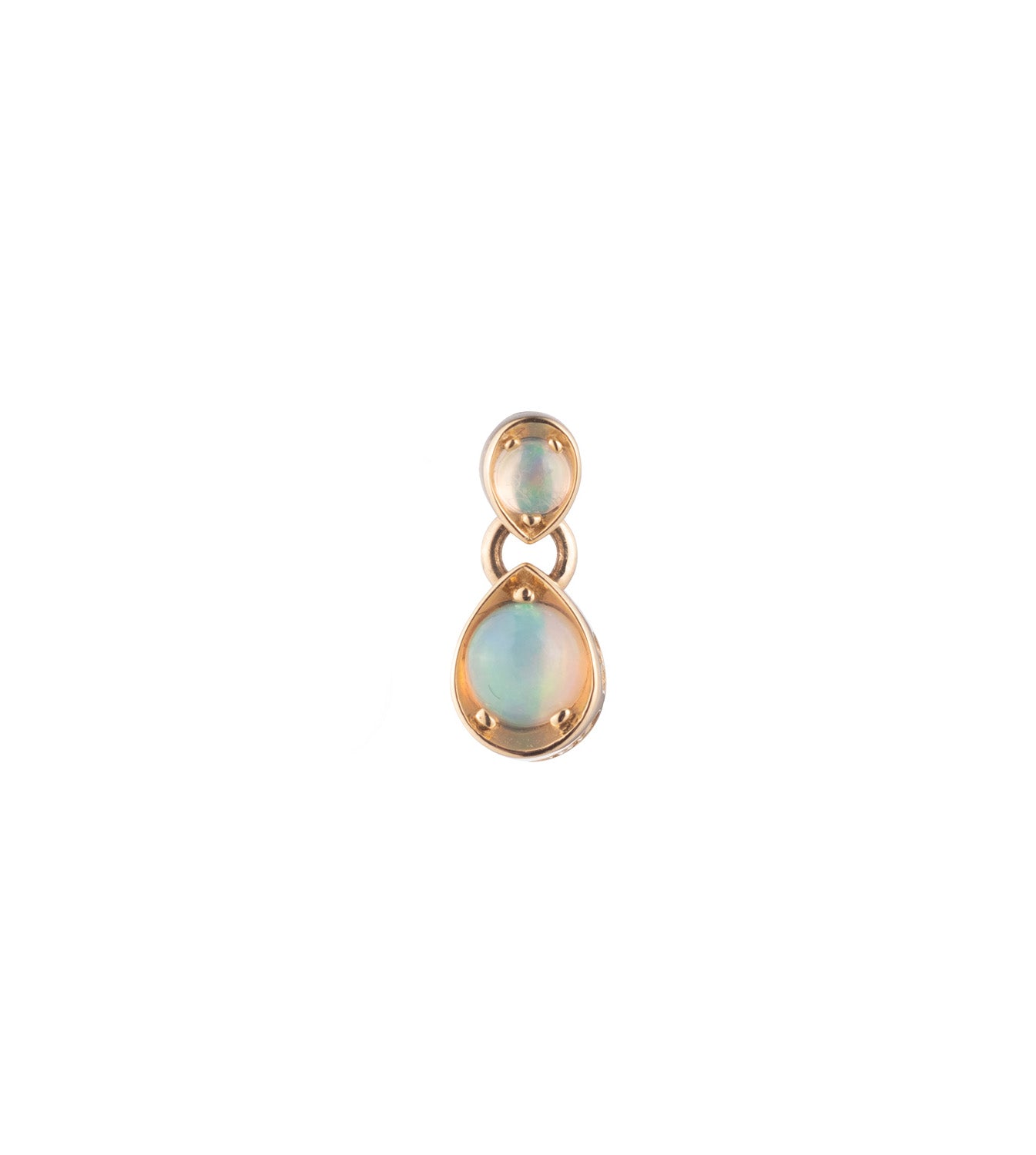 Opal Gemstone Double Drop Earrings for Women - Forever & Always Love Jewelry - Perfect for Weddings, Anniversaries & Romantic Gifts
