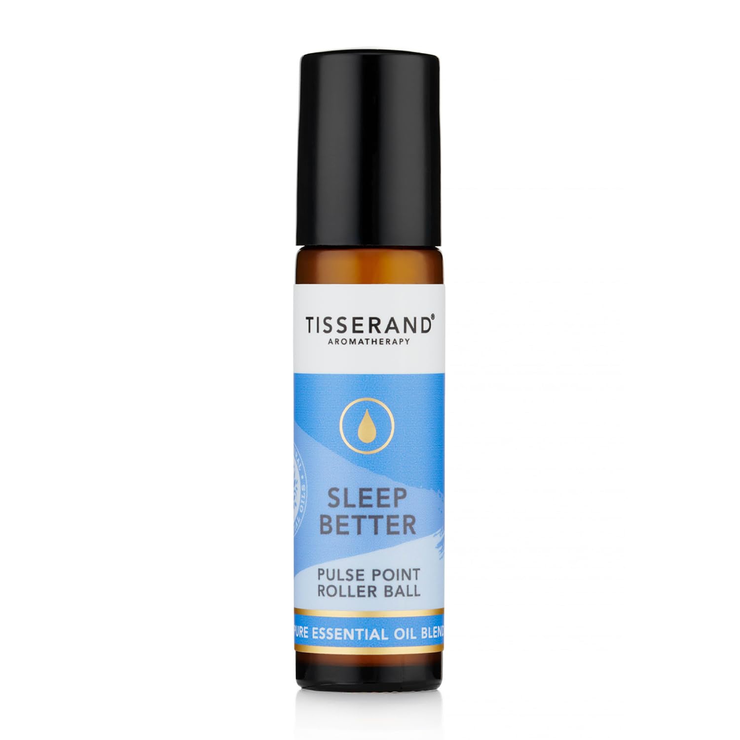 Tisserand Aromatherapy Sleep Better Essential Oil Roller - 10ml Lavender, Jasmine & Sandalwood Blend - 100% Natural Pure Essential Oils for Stress Relief & Relaxation - Perfect for Bedtime, Travel & Meditation